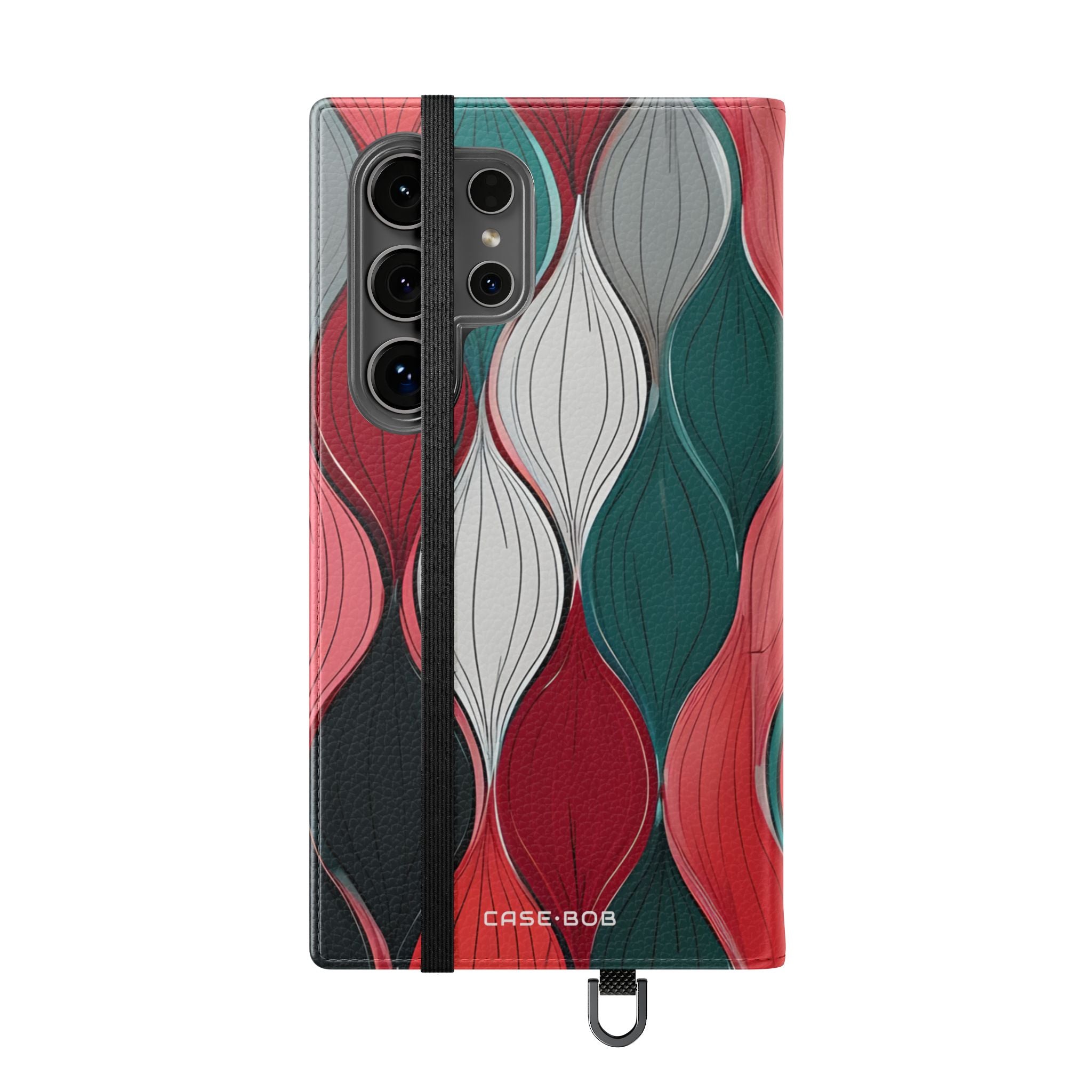 Lehti Spiraali Pink - Samsung S24 Ultra Case - Lompakko