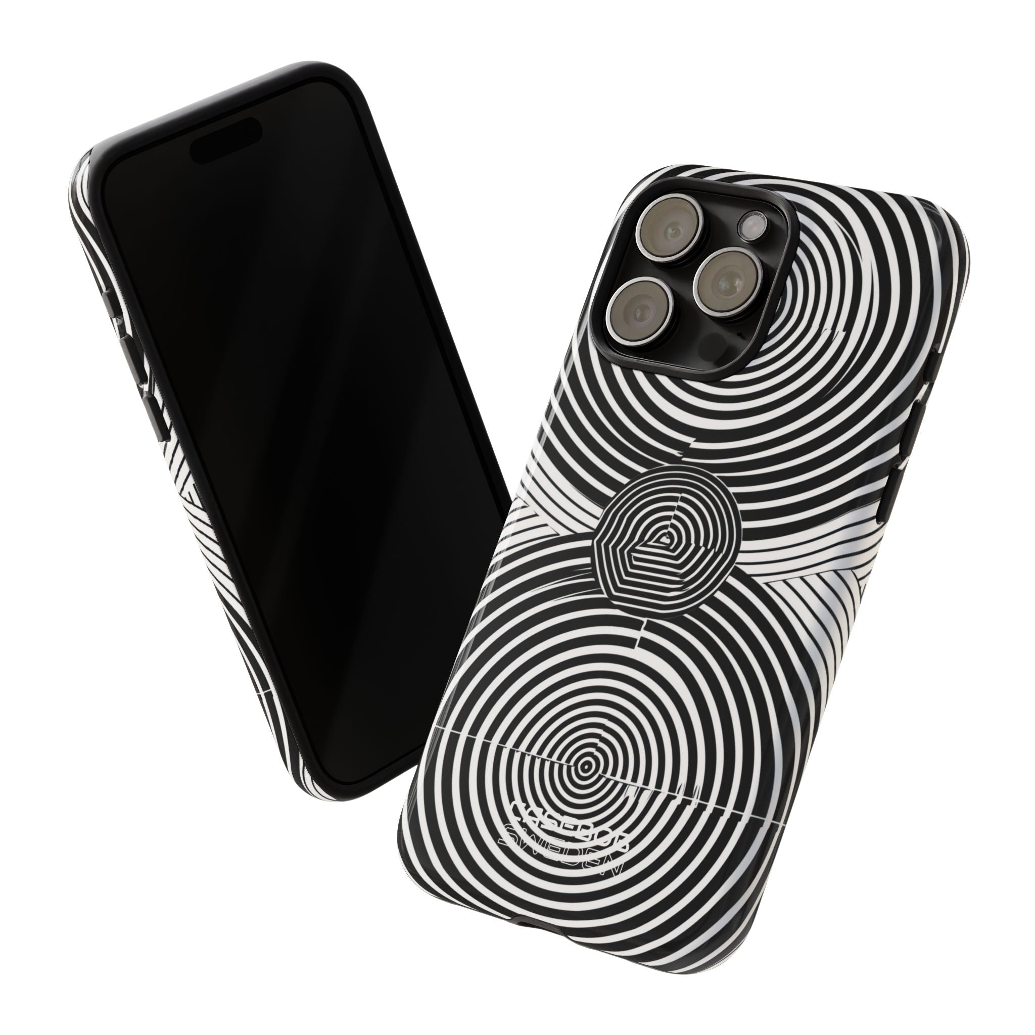 Spirale Monocromatica in Movimento iPhone 15 - Tough