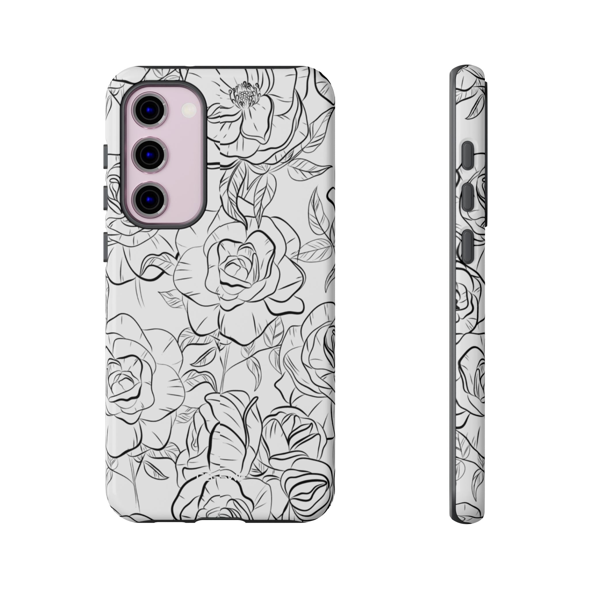 Intricate Rose Sketches - Samsung Case