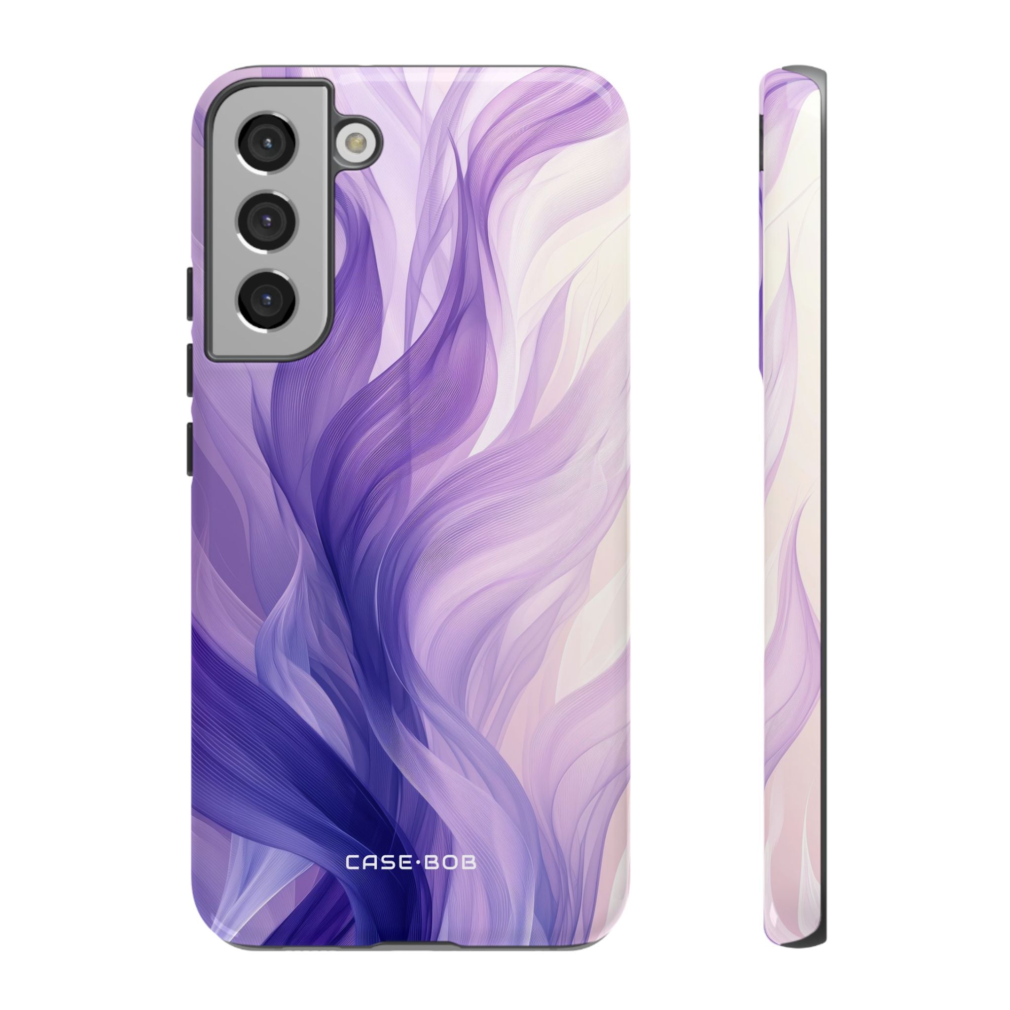 Purple Ribbon Waves Samsung S22 Plus Case - Tough