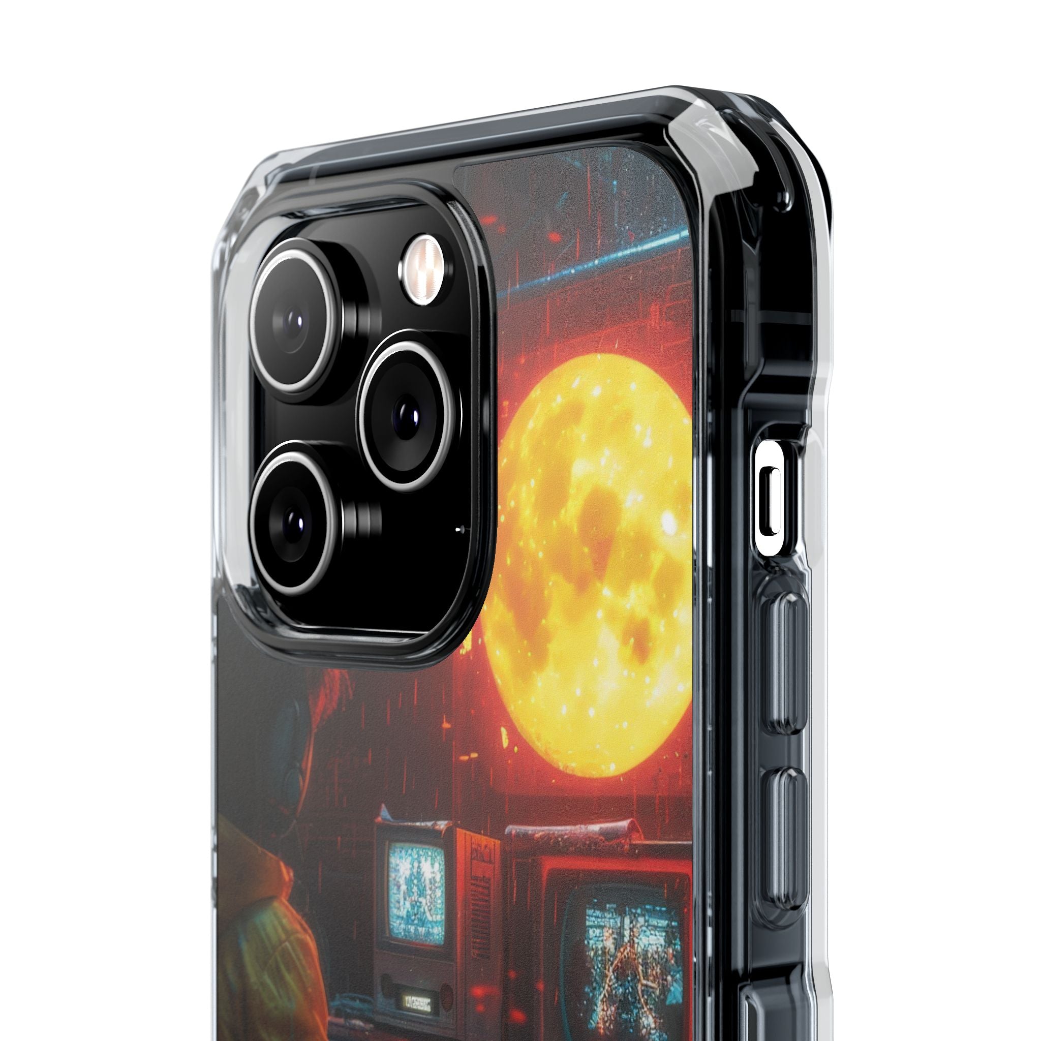 Cyberpunk Rain Room iPhone 14 - Impact Clear+