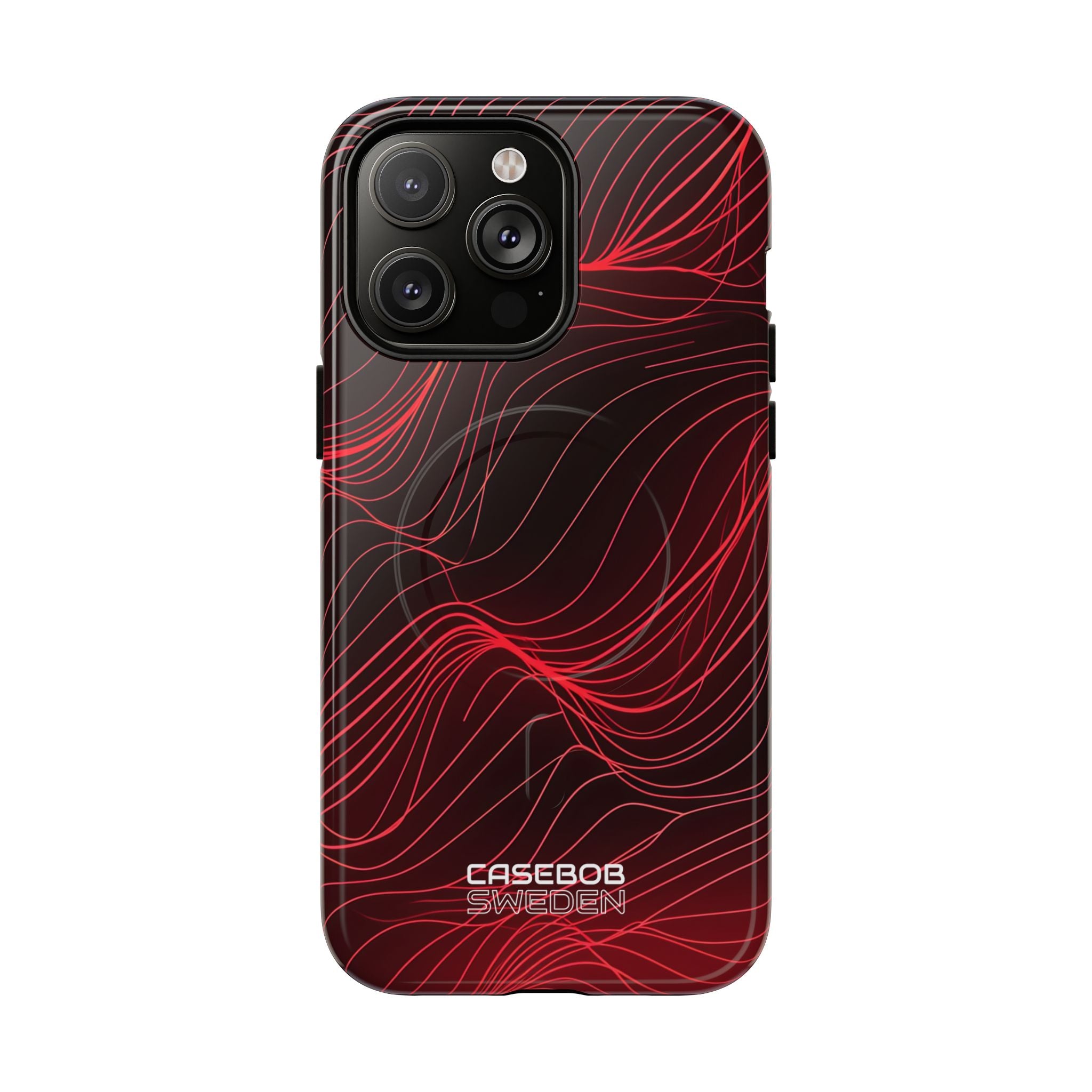 Crimson Waveform Flow iPhone 14 - Tough+
