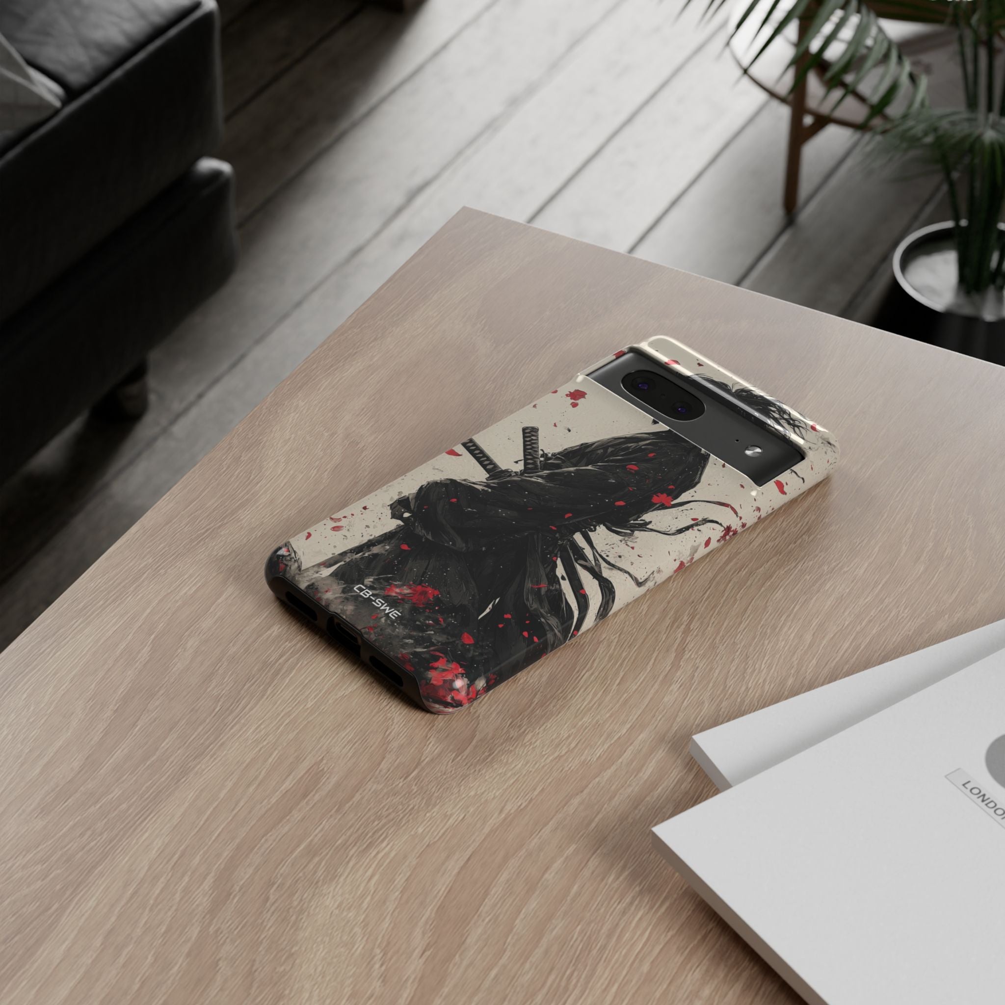 Falling Samurai Petals - Google Pixel Case