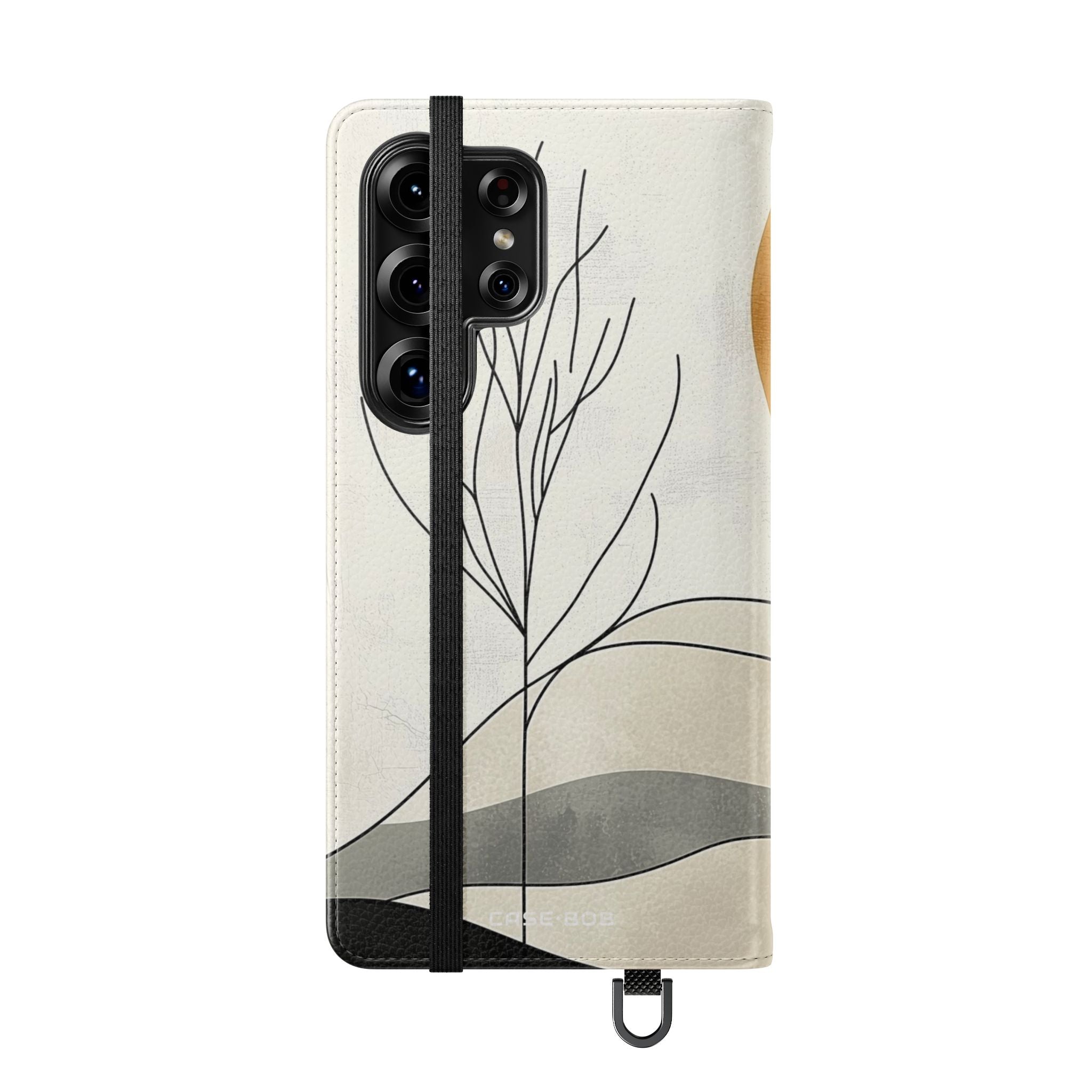 Oranssit Eclipse-puut - Samsung S25 Ultra - Lompakkokotelo