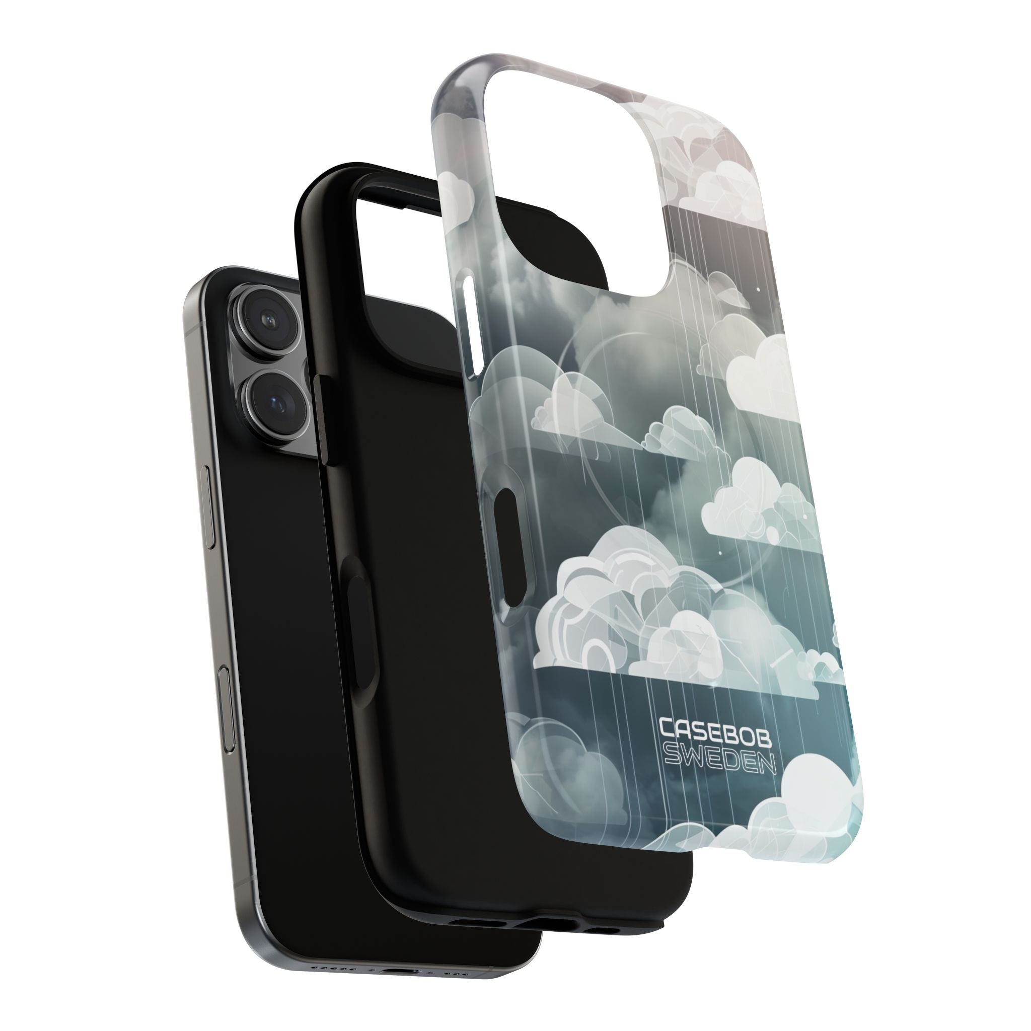 Silver Dream Clouds iPhone 16 - Tough+