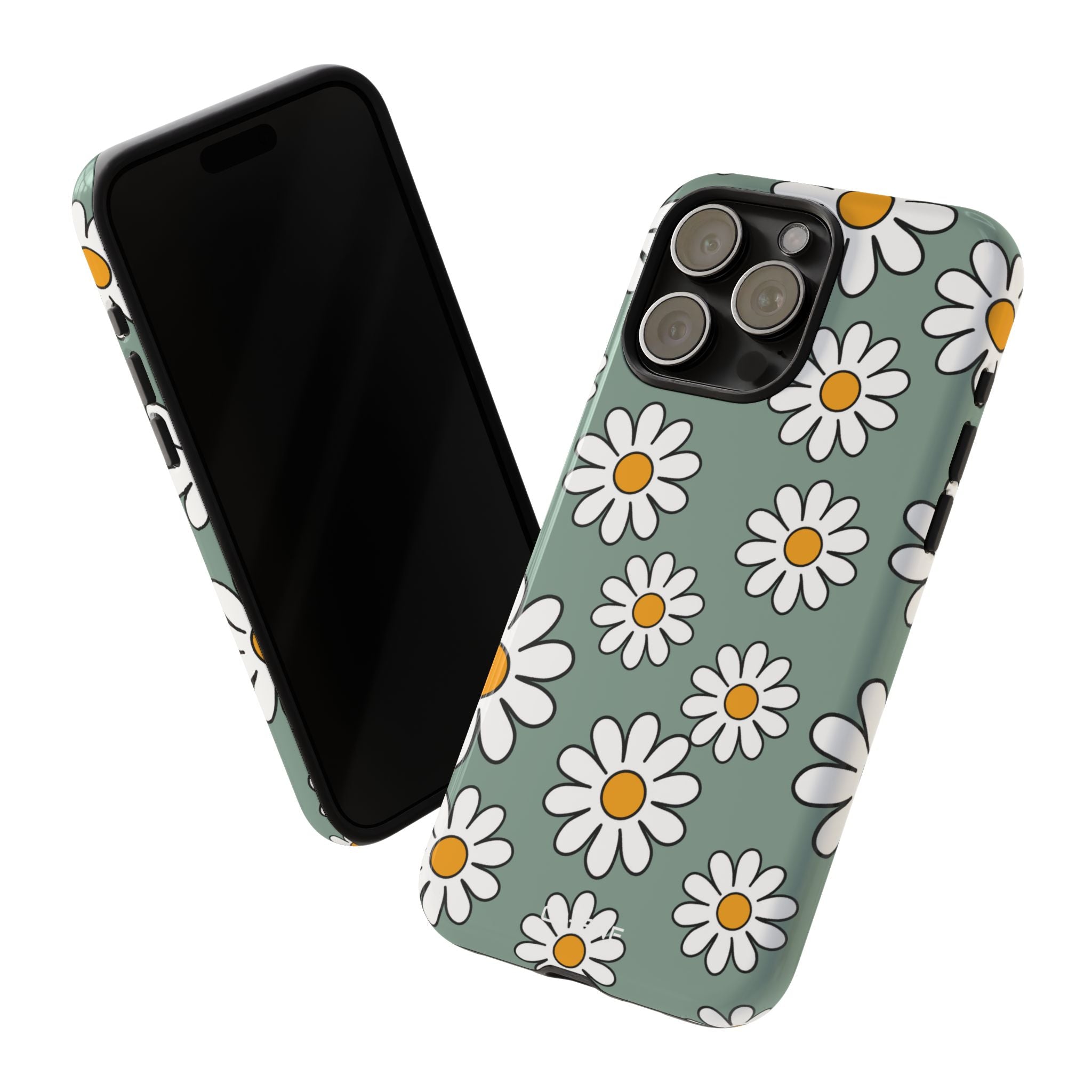 Daisies Dance Playfully - iPhone Case