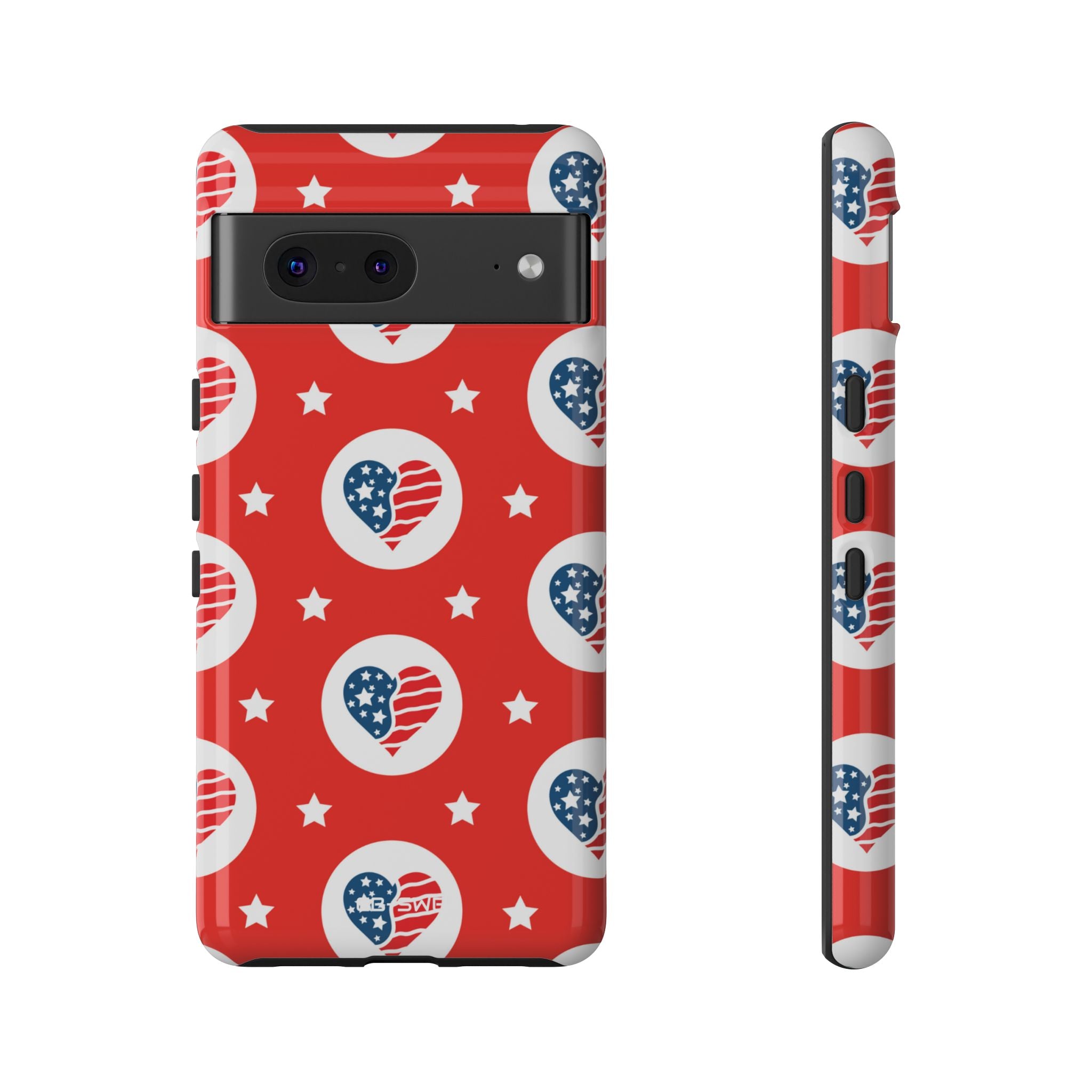 Hearts Celebrate Freedom - Google Pixel Case