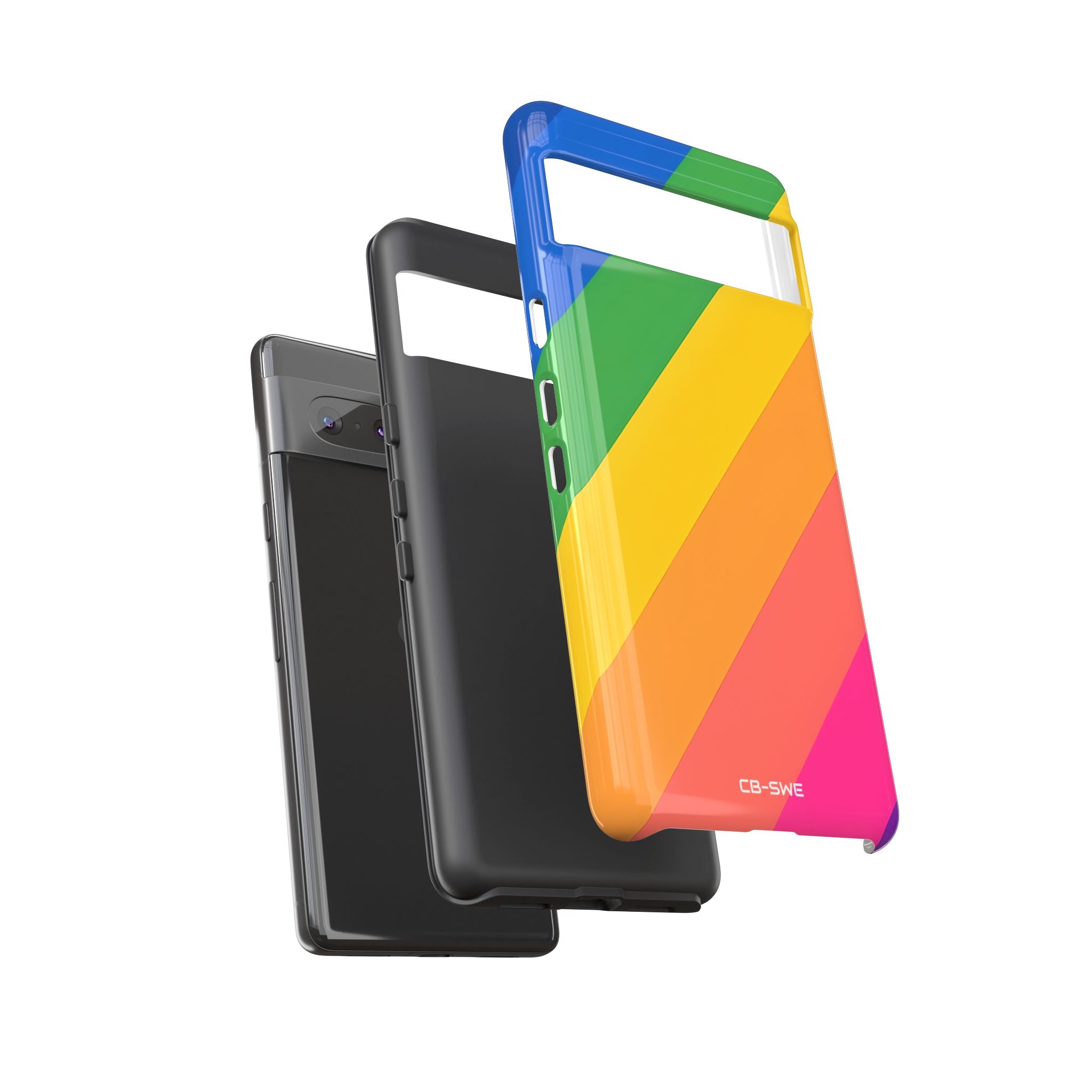 Vibrant Geometric Spectrum - Google Pixel Case