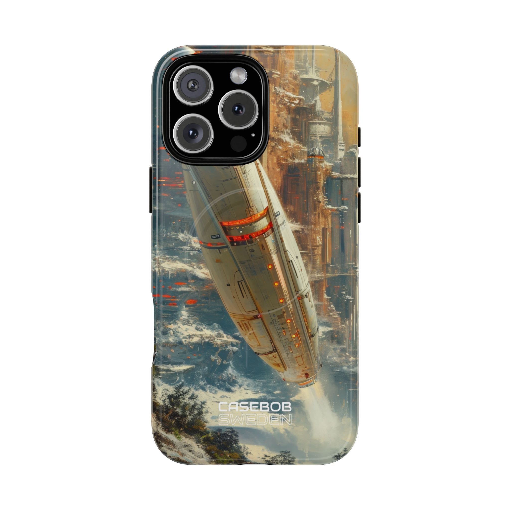 Futuristic Forest Voyage iPhone 16 - Tough+