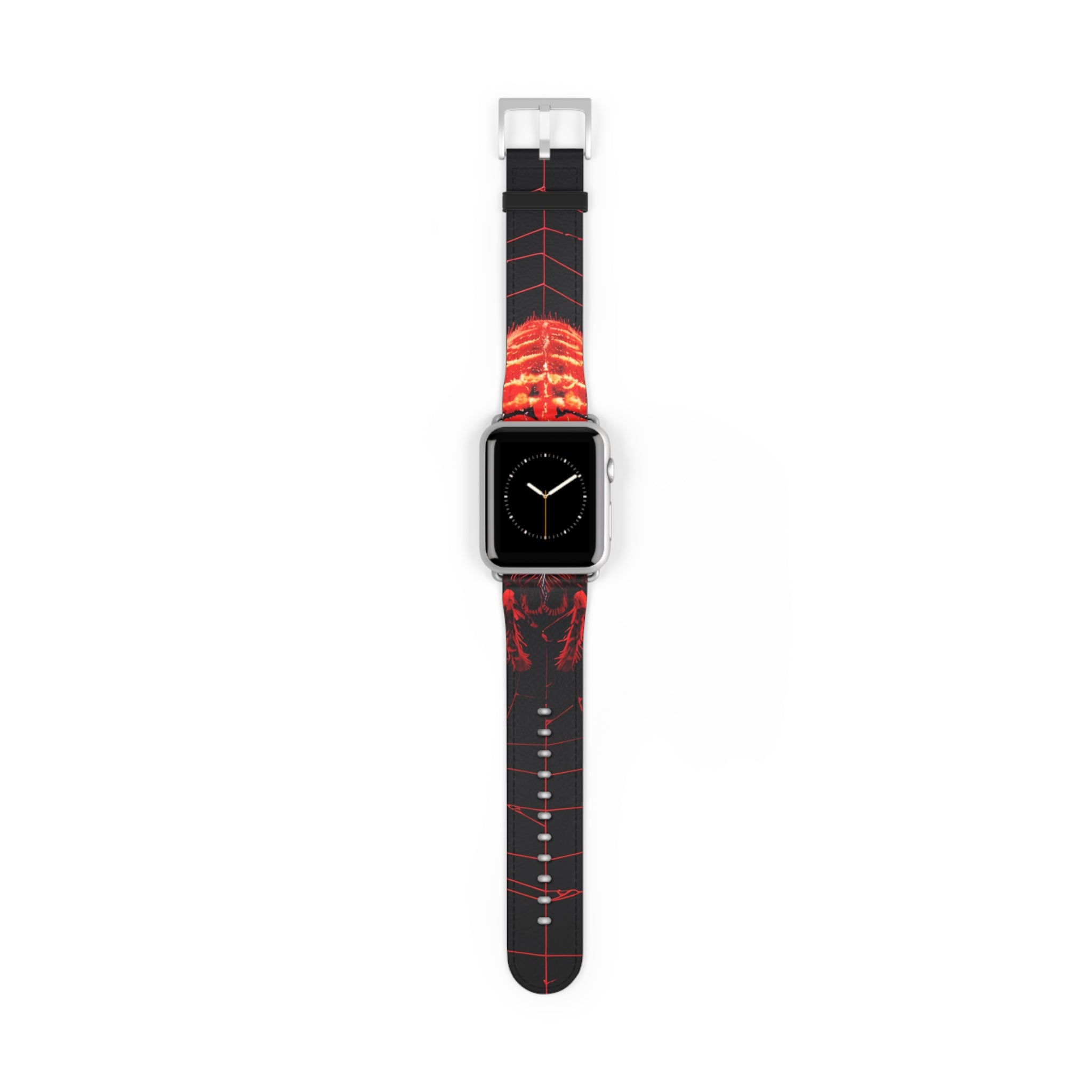 Crimson Spiderweb - Watch Band