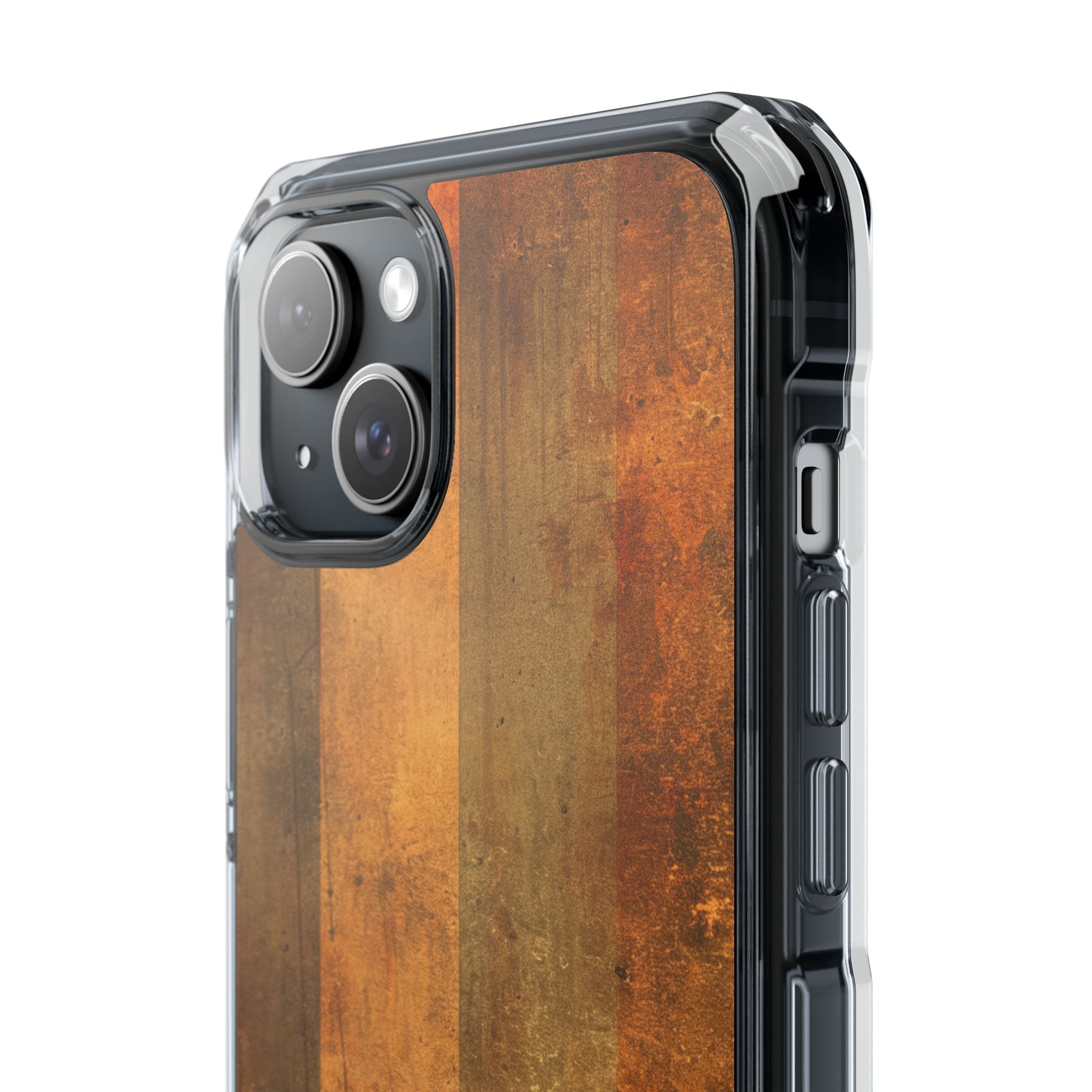 Rustic Striped Texture iPhone 15 - Impact Clear+