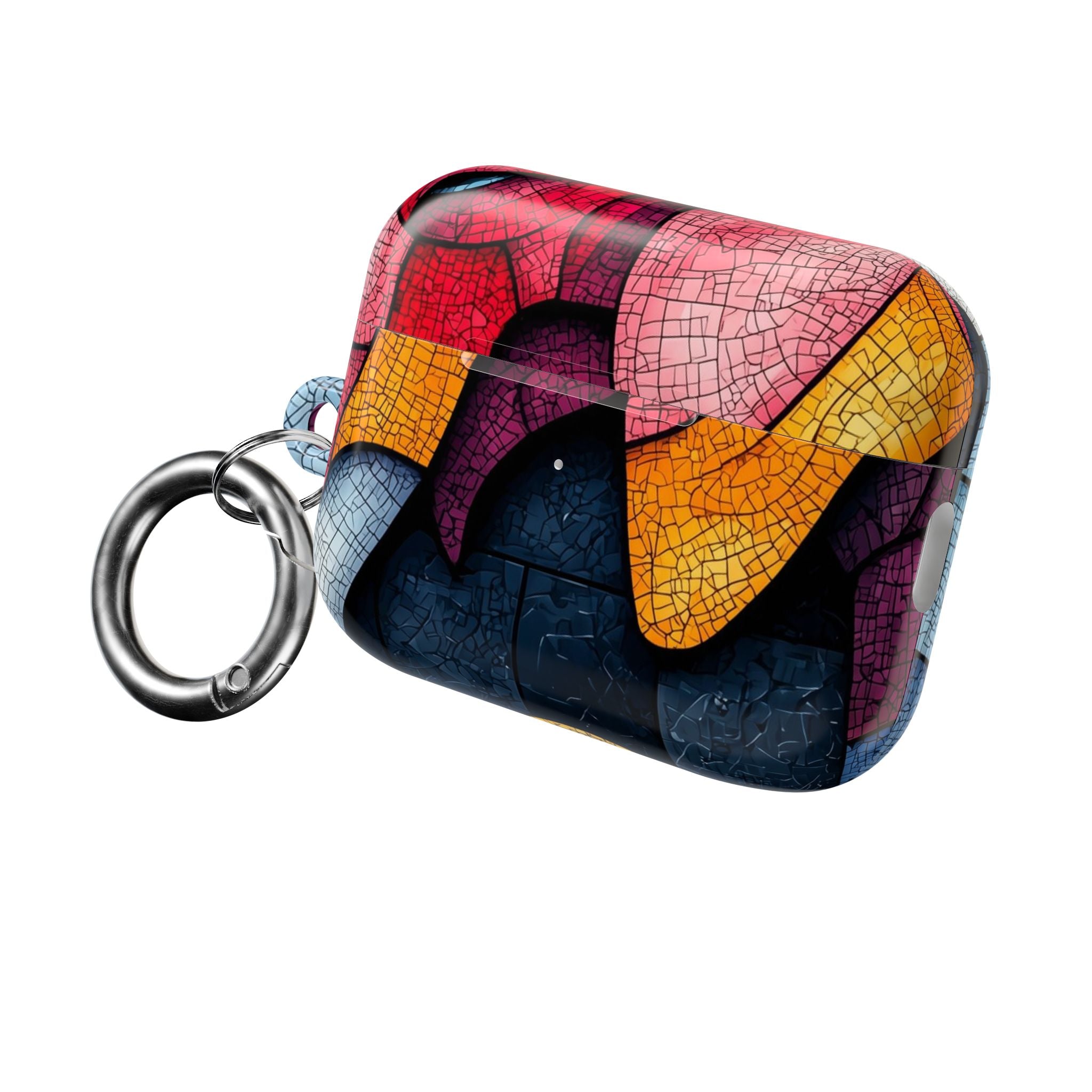 Blue Mosaic Elephant - AirPods Case