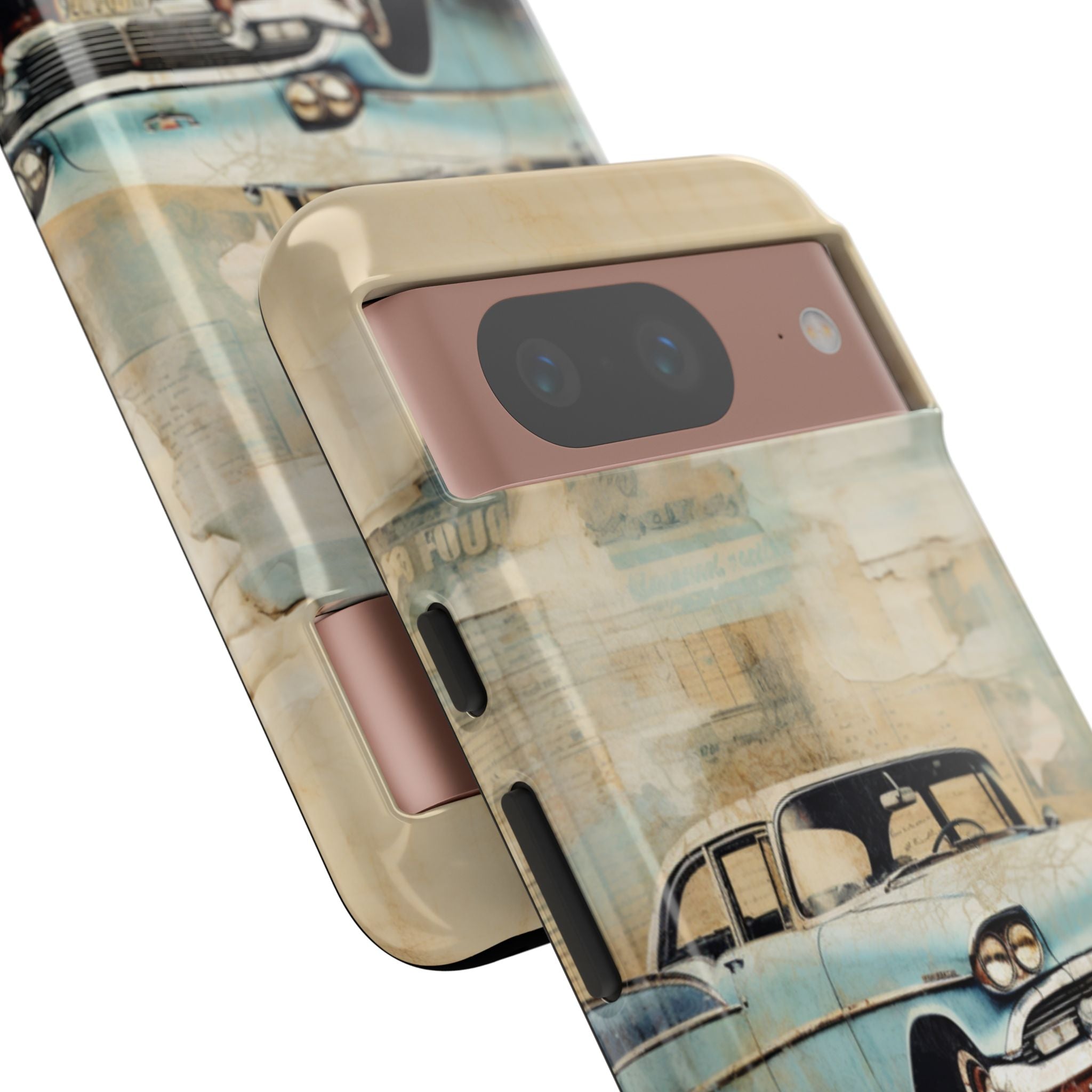 Vintage Car Collage - Google Pixel Case