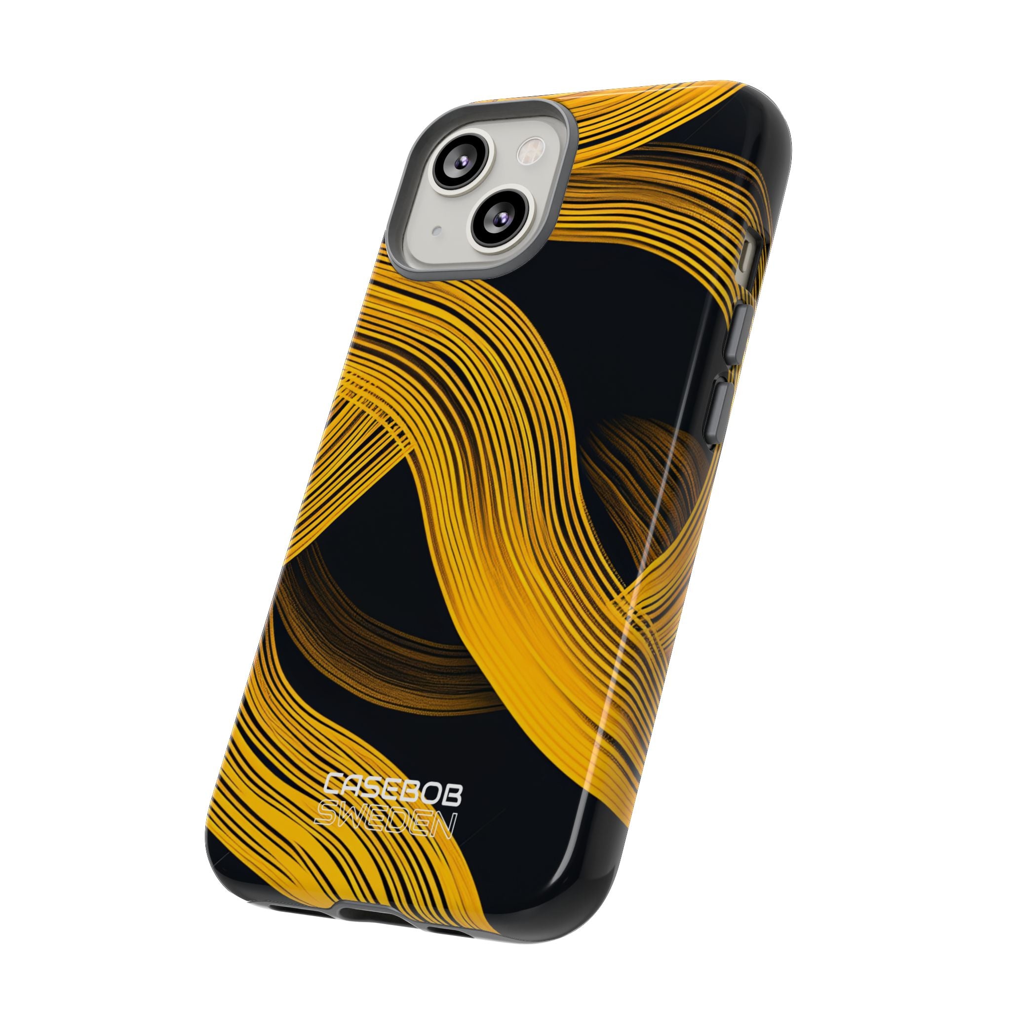 Yellow Flow Lines iPhone 14 - Tough