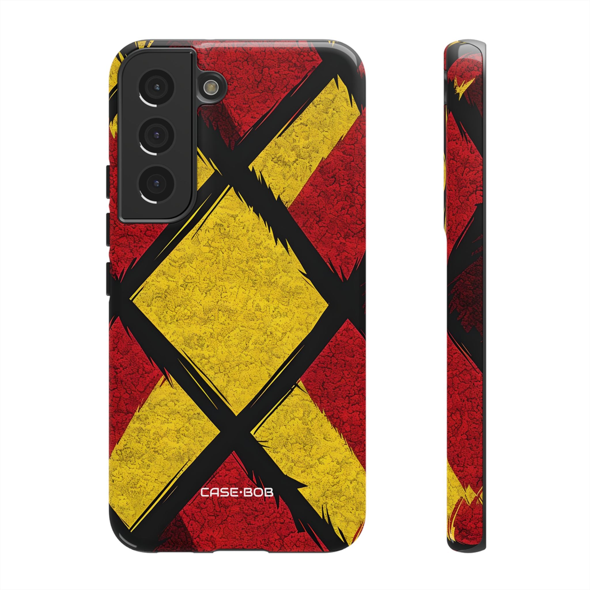Vibrant Geometric Diamonds Samsung S22 Case • Tough