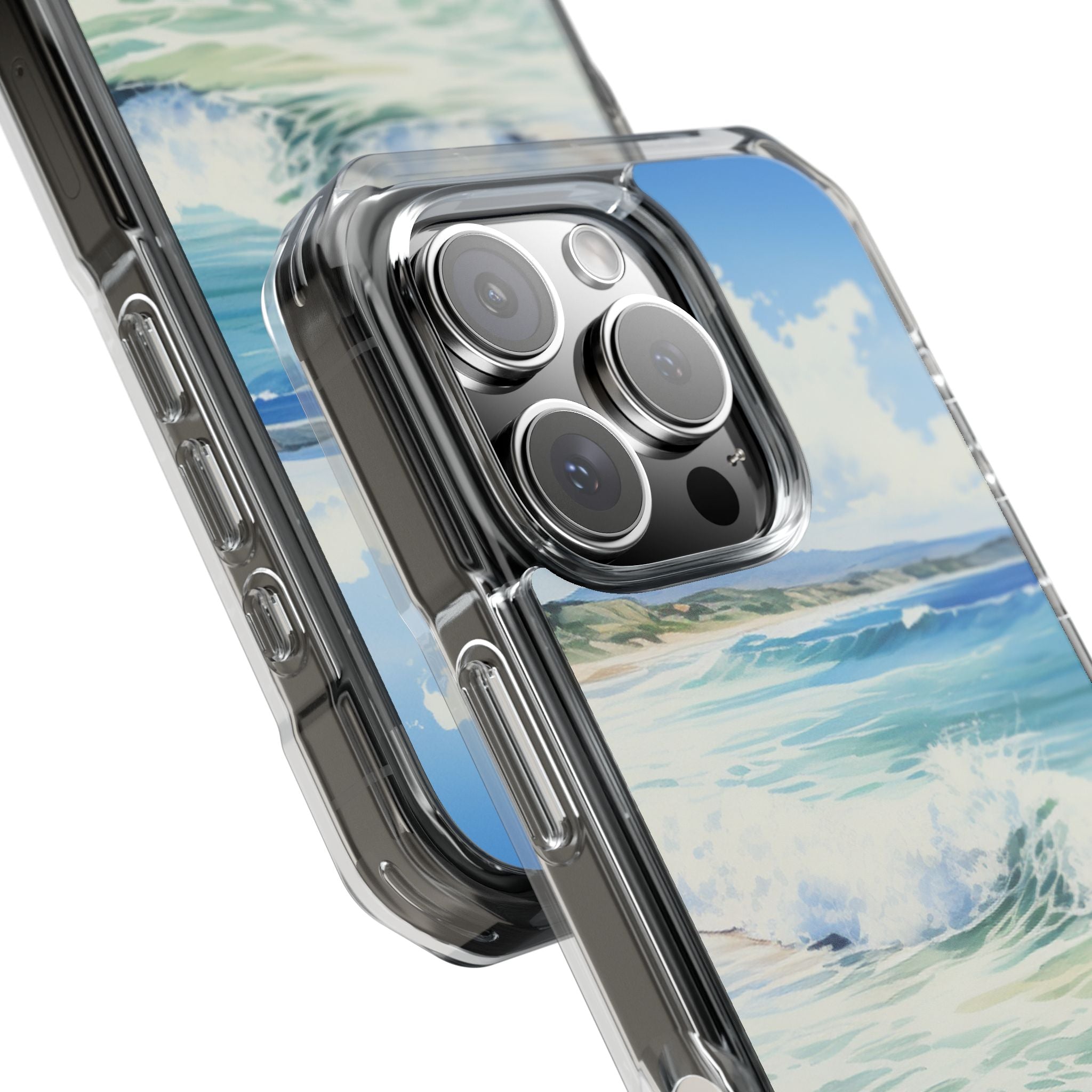Serene Coastal Watercolors iPhone Case - Impact