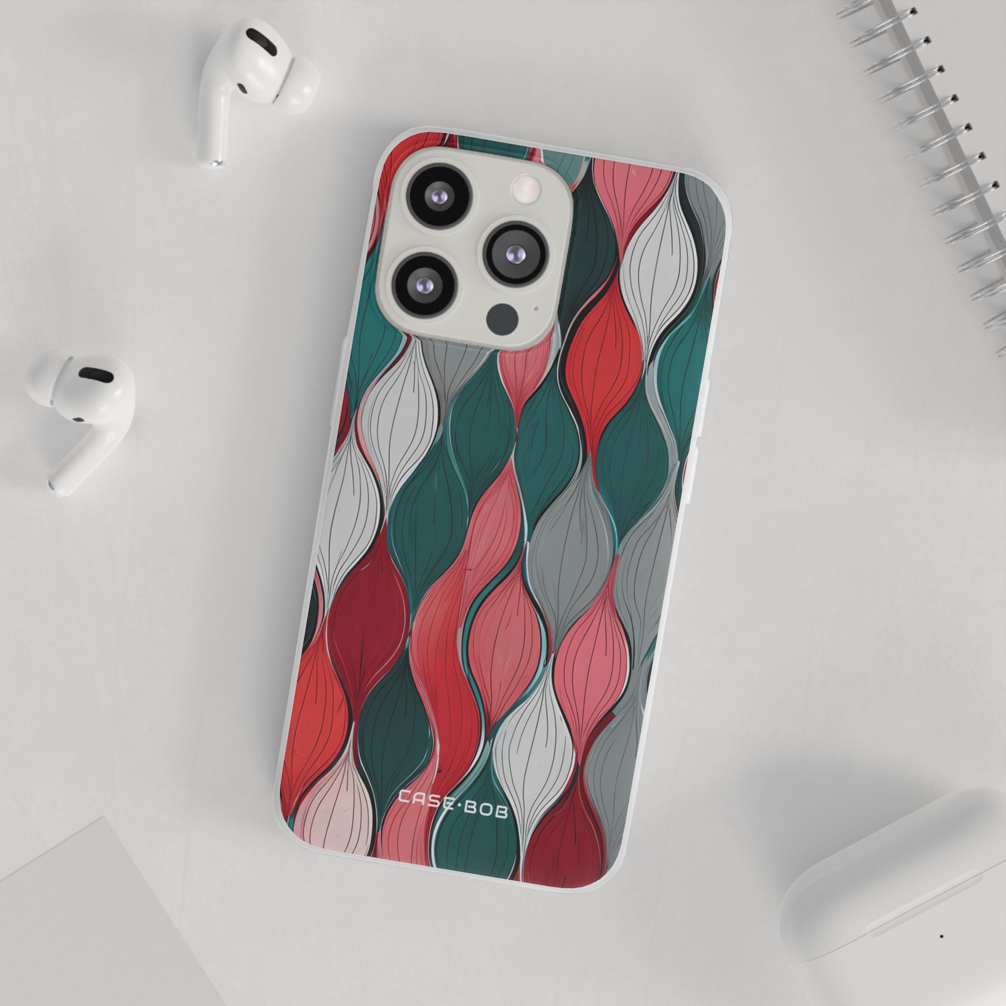 Leaf Cascade Teal iPhone 13 Pro - Soft