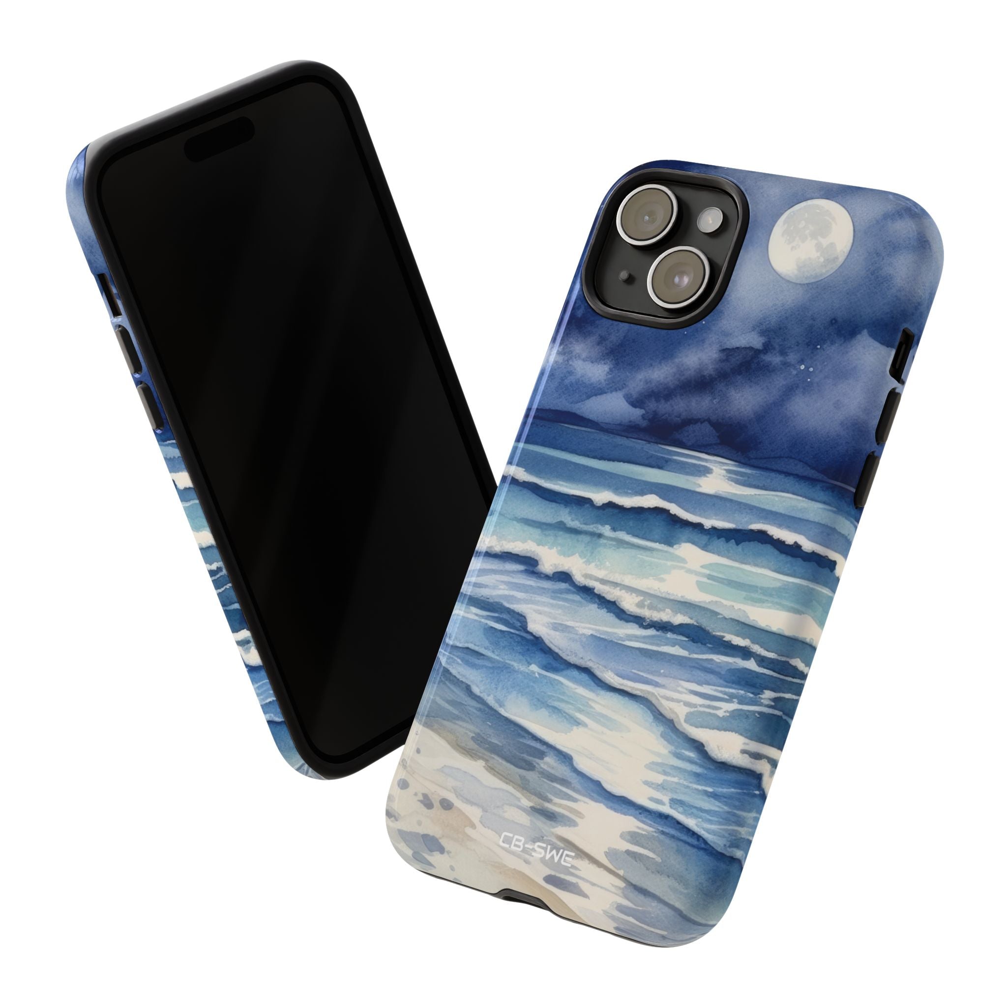 Moonlight Reflects Waves - iPhone Case