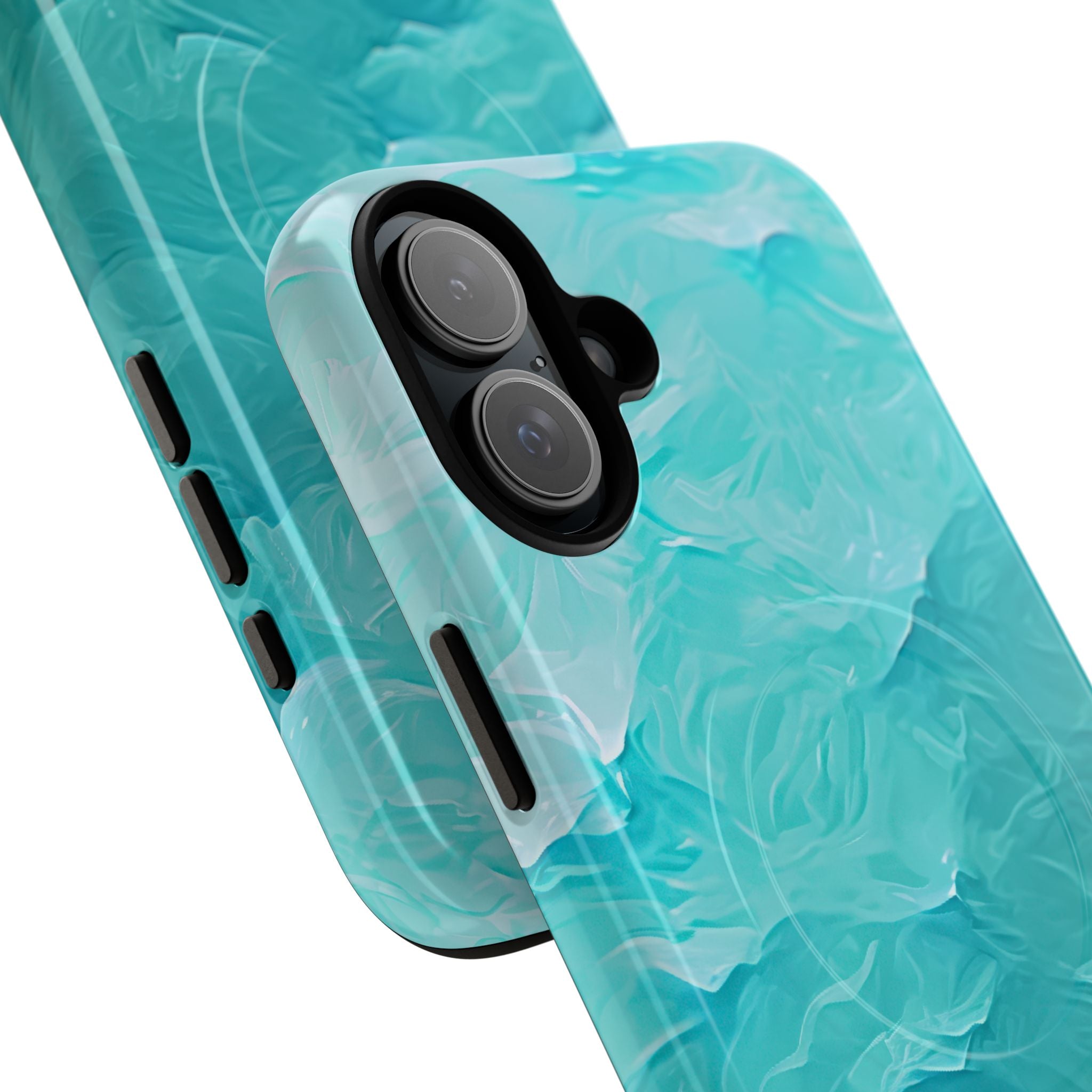 Soothing Aqua Currents iPhone 16 - Tough+