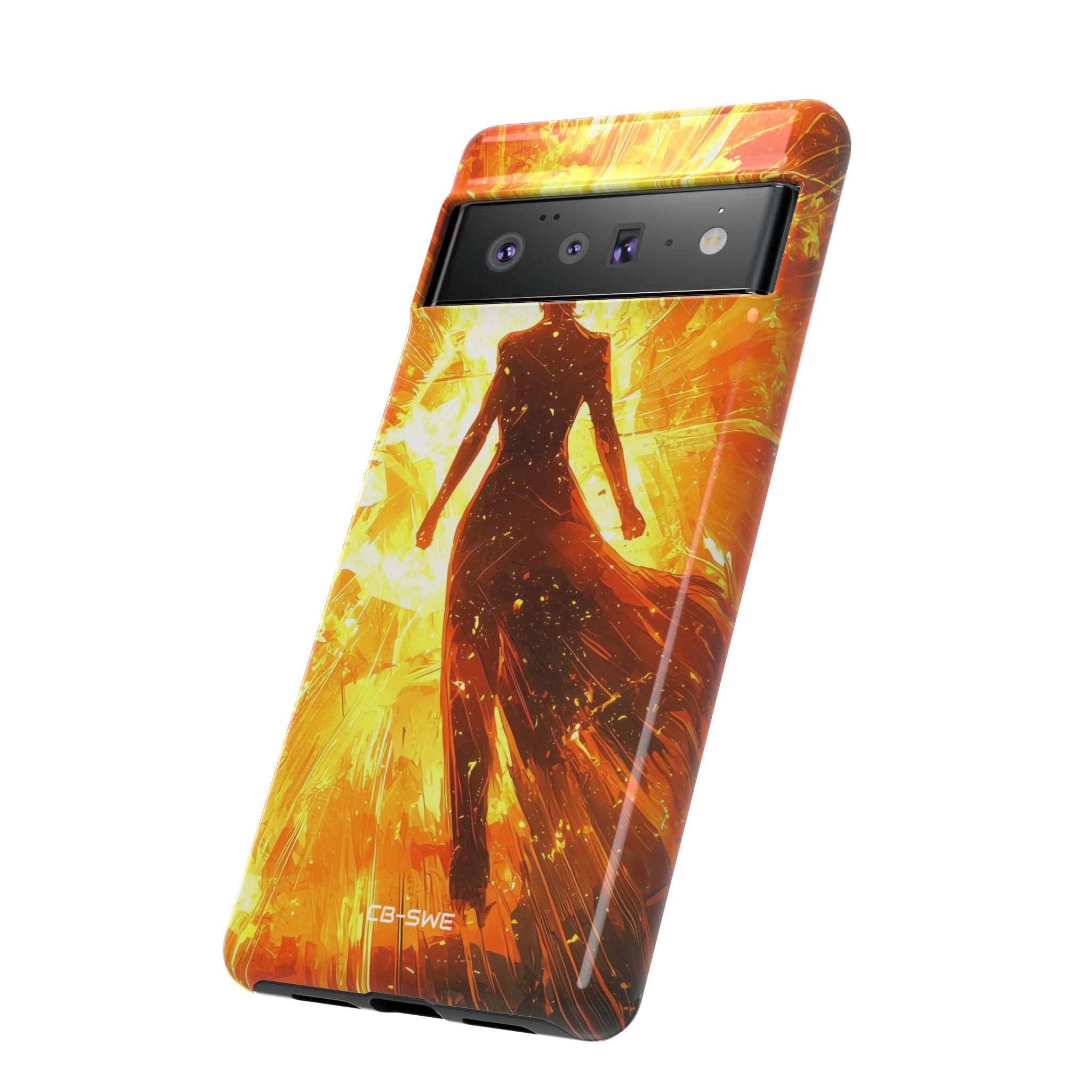 Fiery Energy Erupts - Google Pixel Case