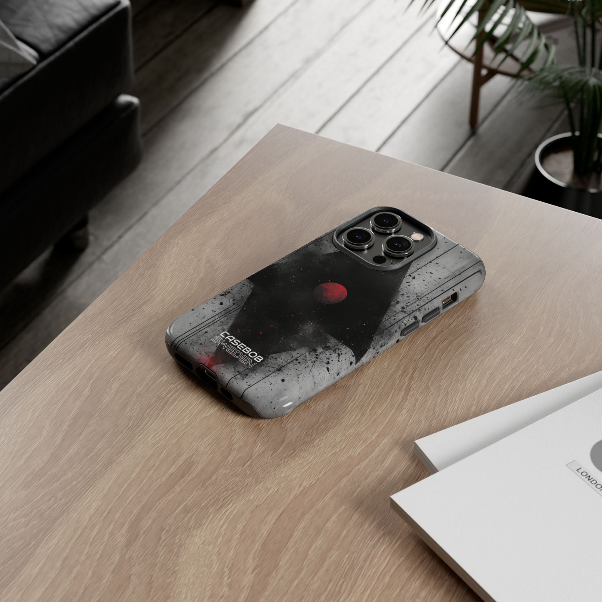 Crimson Core Geometry iPhone 14 - Tough
