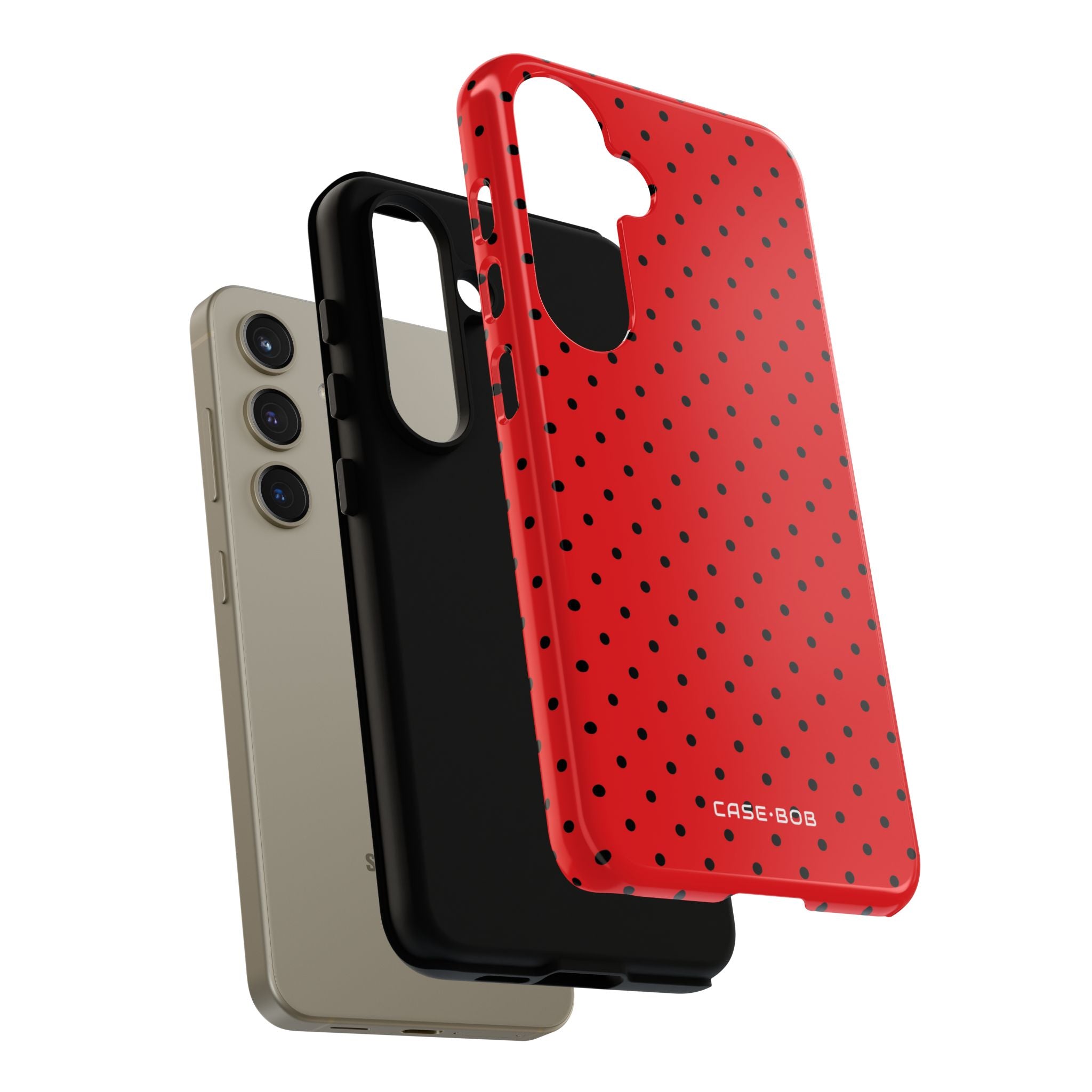 Crimson Dot Matrix Samsung S24 Case - Tough