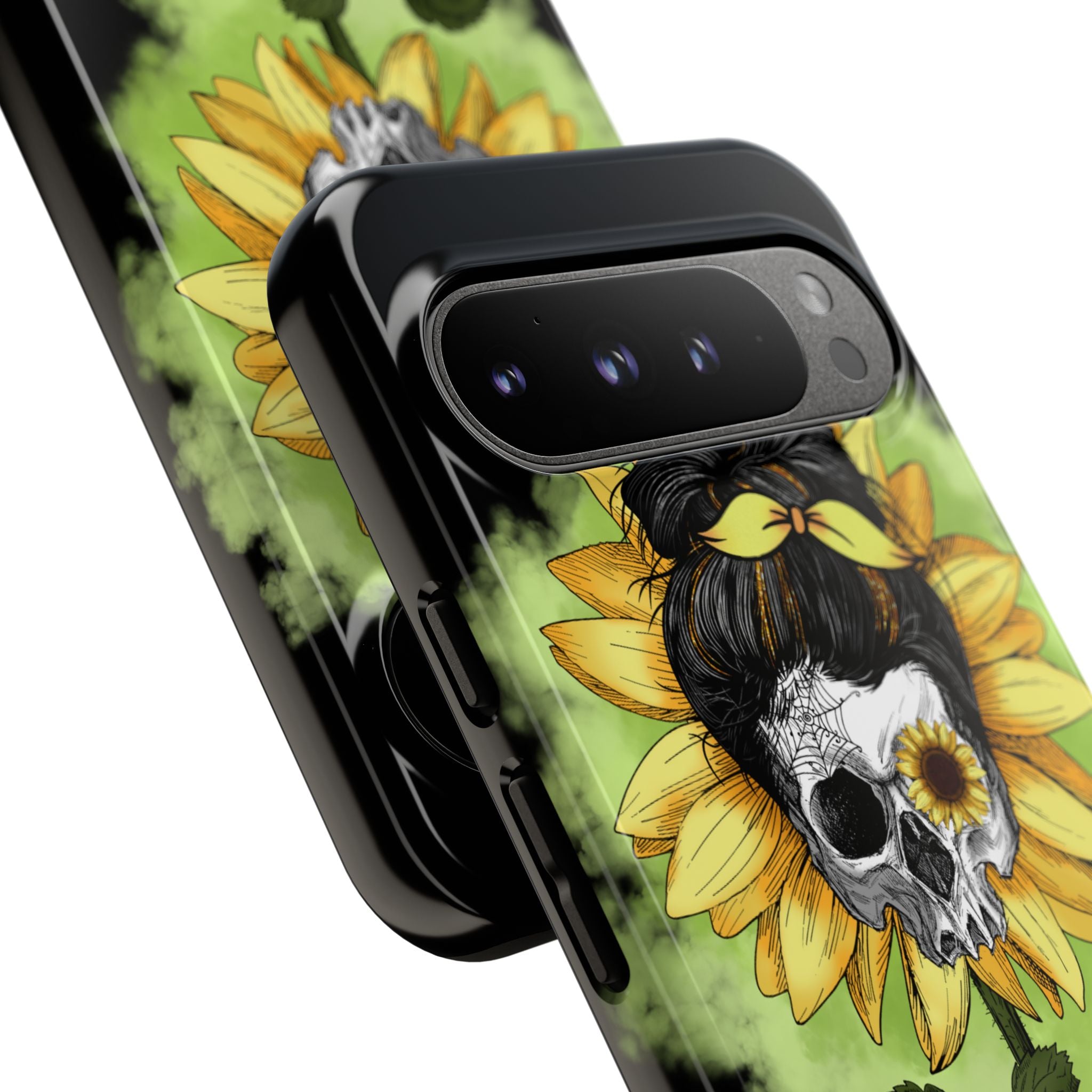 Sunflower Skull Fusion - Google Pixel Case