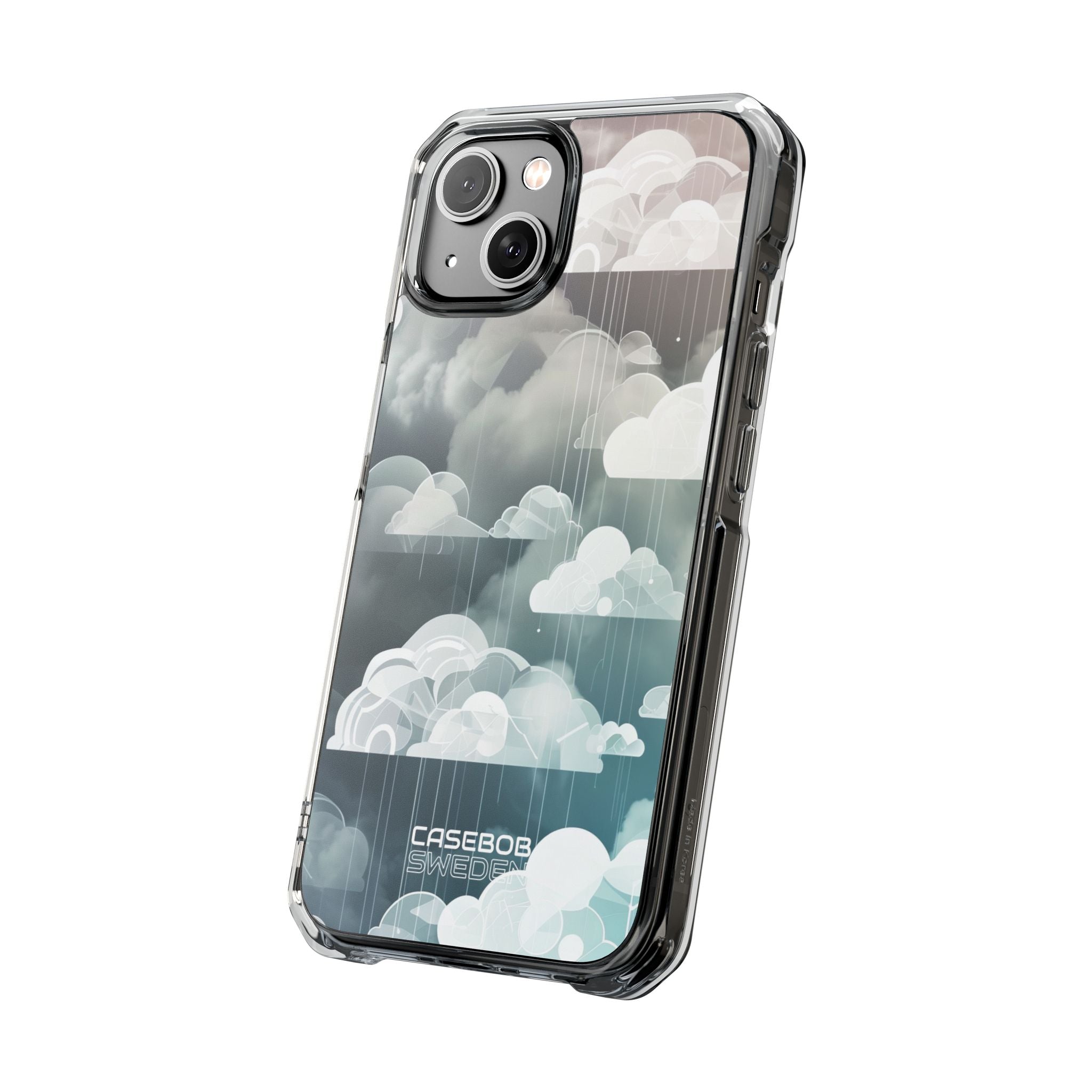 Silver Dream Clouds iPhone 14 - Impact Clear+