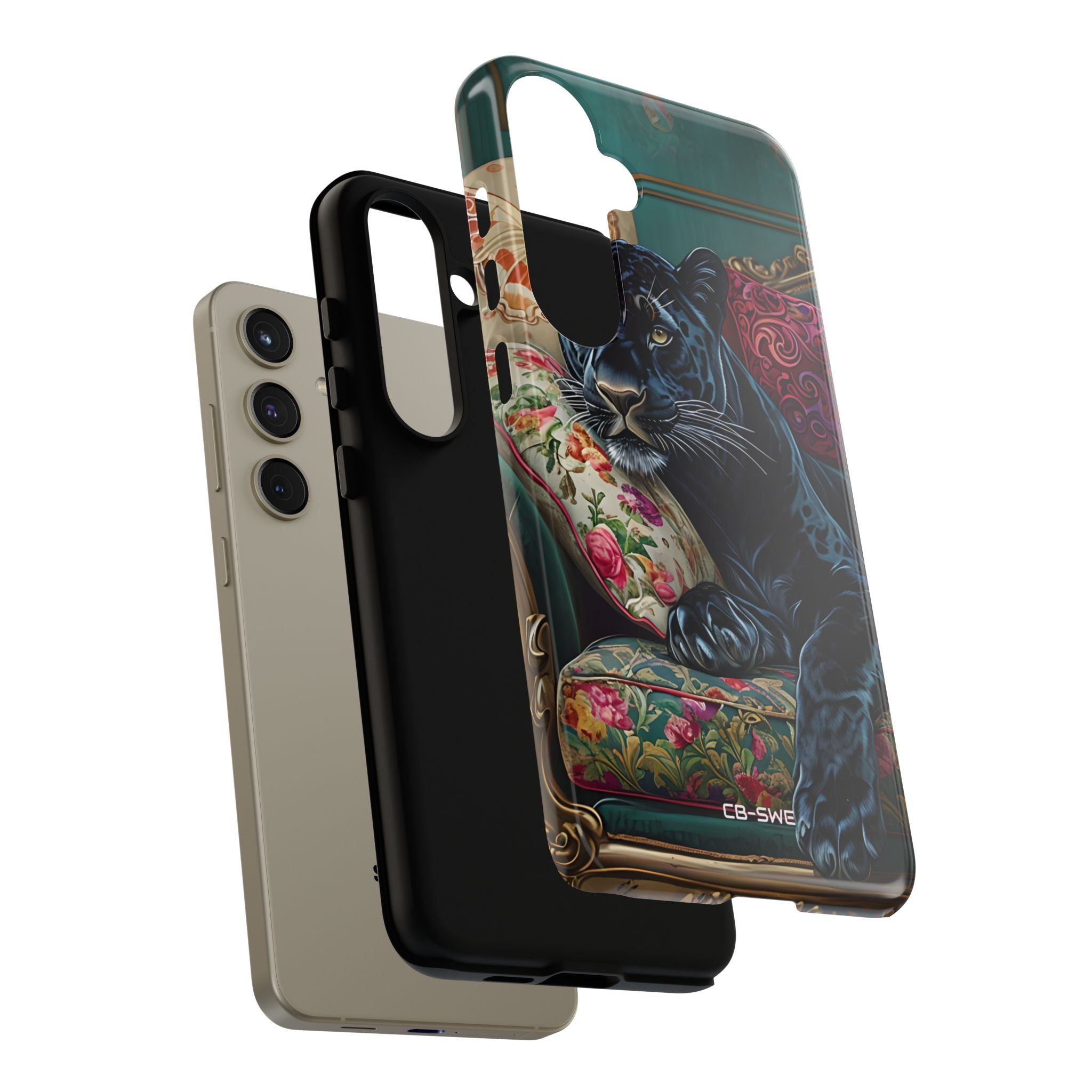 Panther on Vintage Chaise - Samsung Case