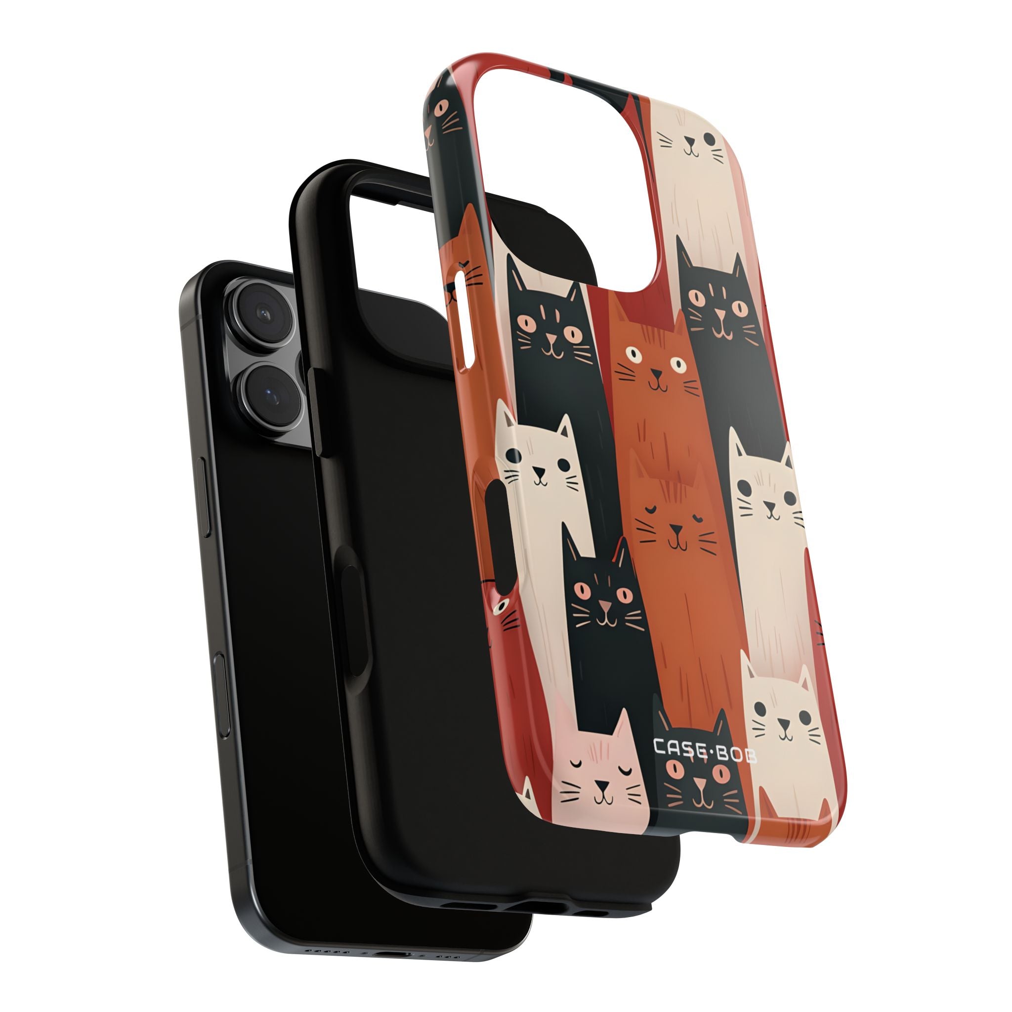 Cat Cascade iPhone 16 Pro Case - Tough