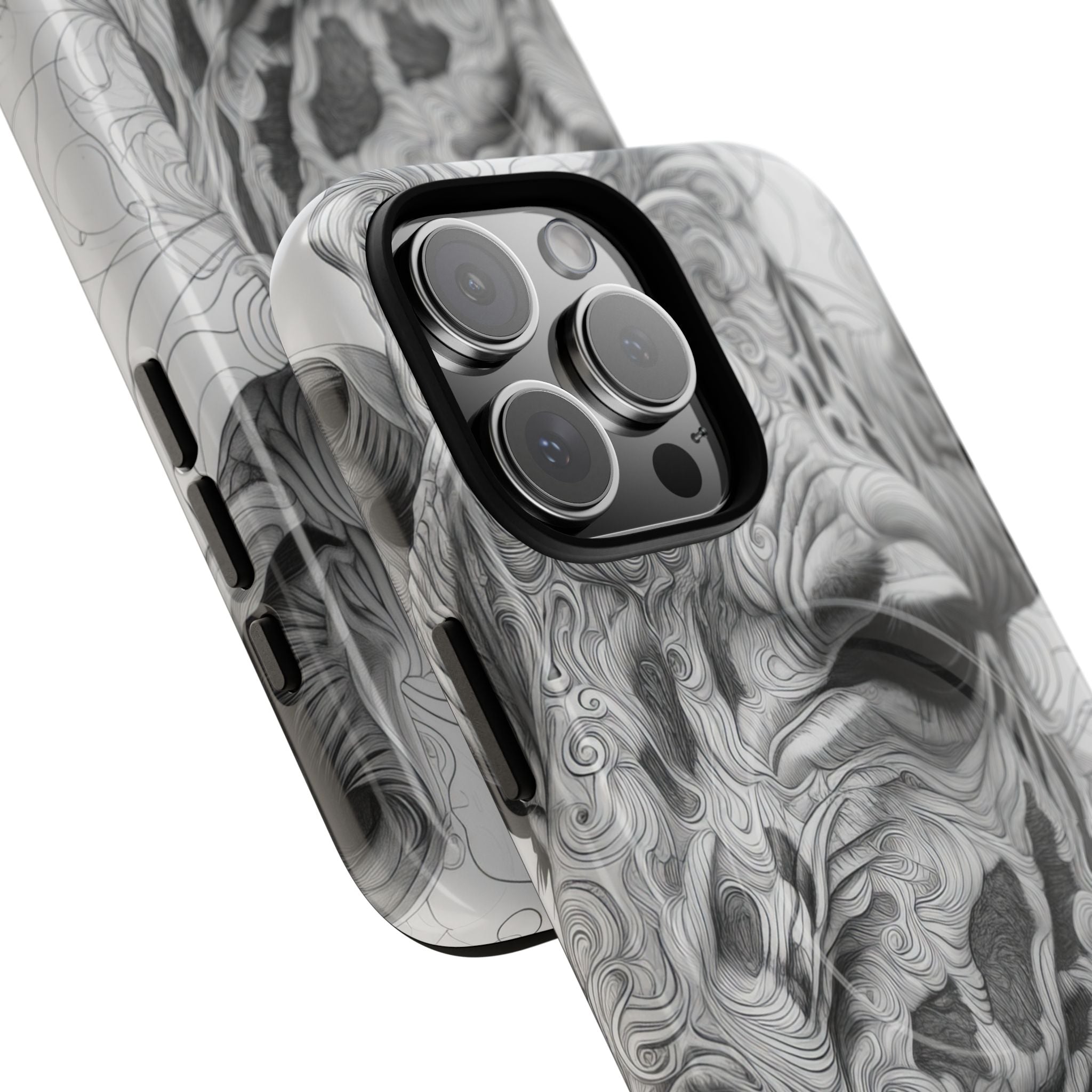 Swirling Giraffe Art iPhone 16 - Tough+