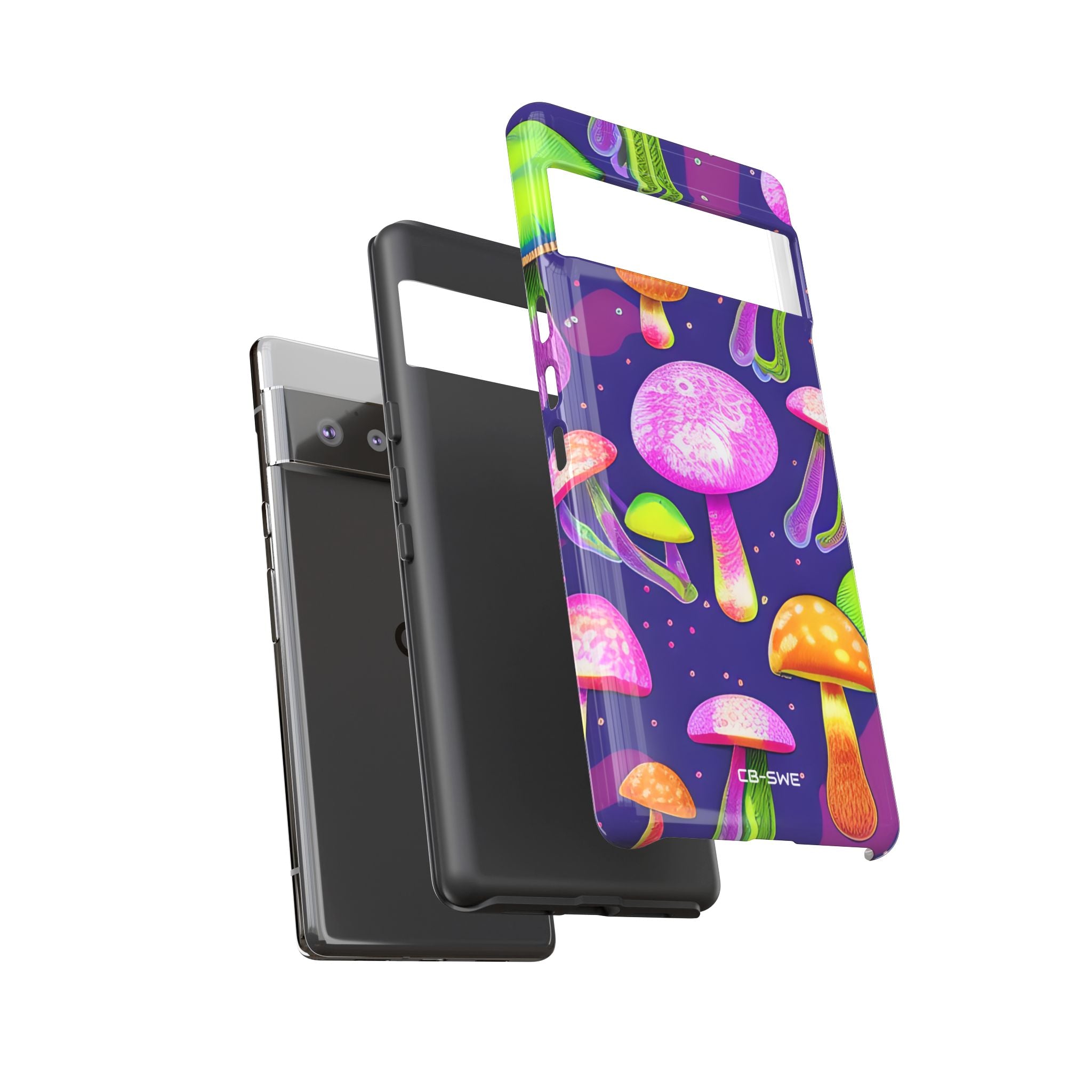 Neon Mushroom Dreams - Google Pixel Case