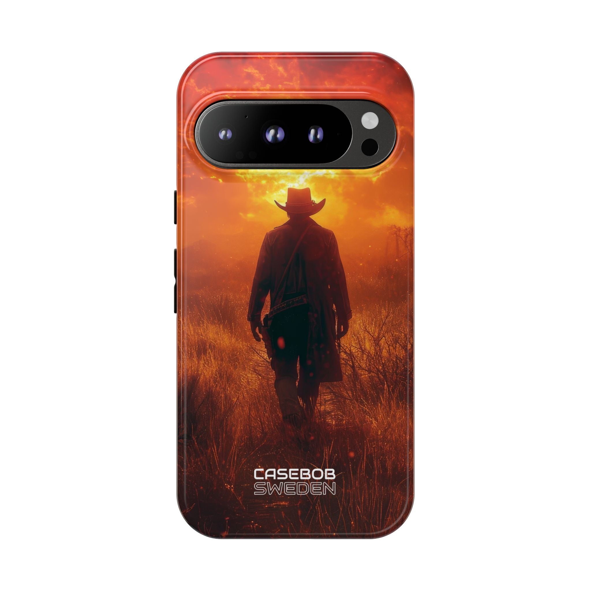 Fiery Sunset Cowboy Google Pixel 9 - Tough