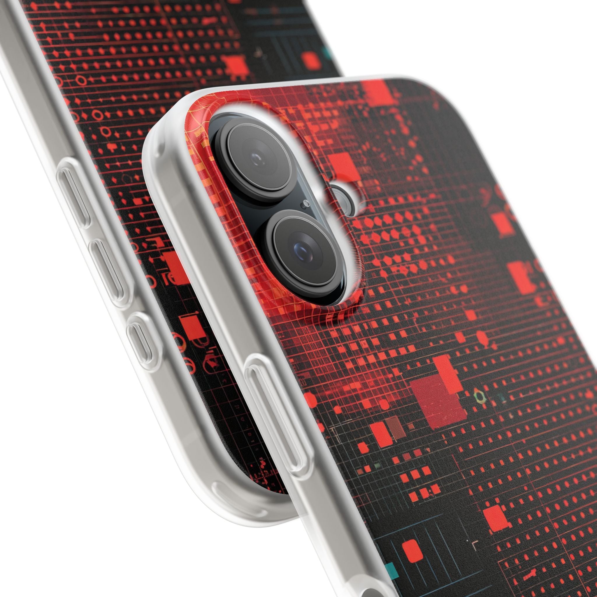 Grid Fusion iPhone 16 Case - Soft