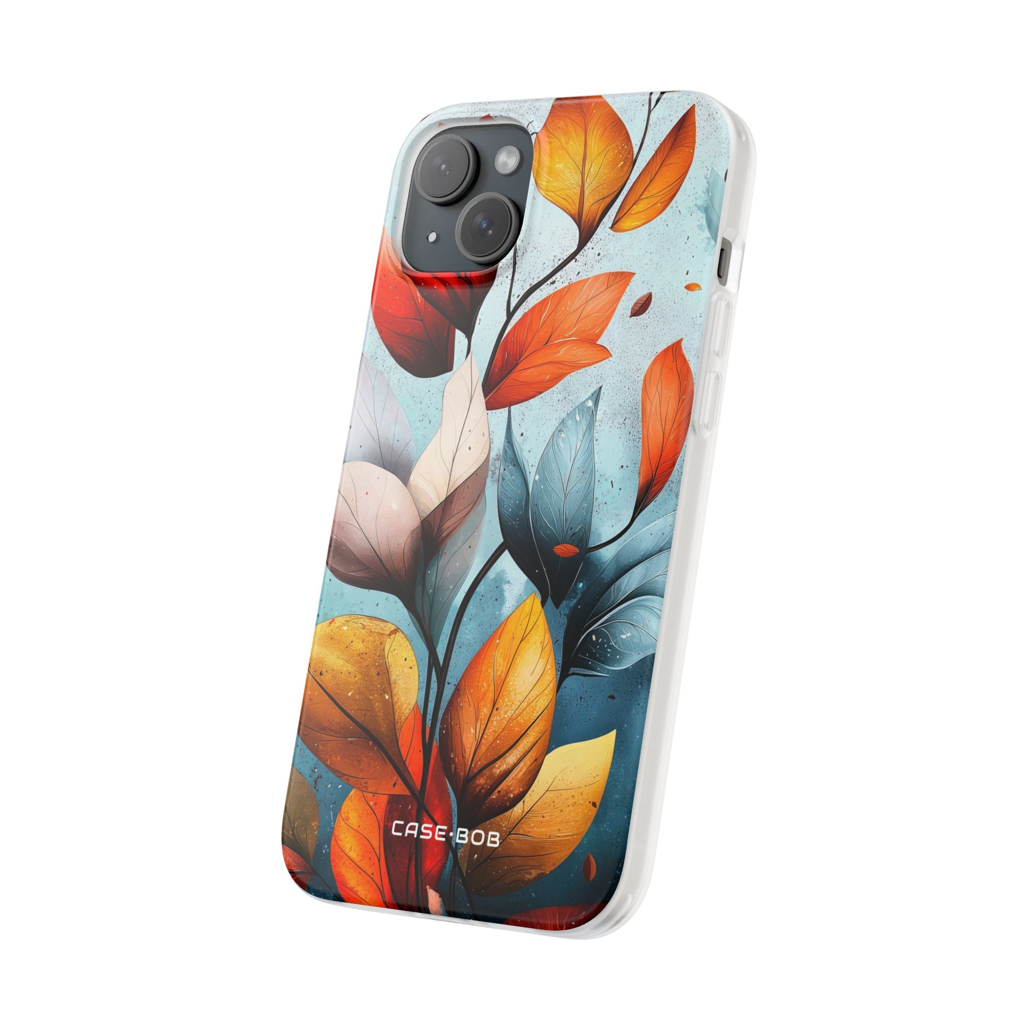 Crimson Veins iPhone 15 Plus Case - Soft