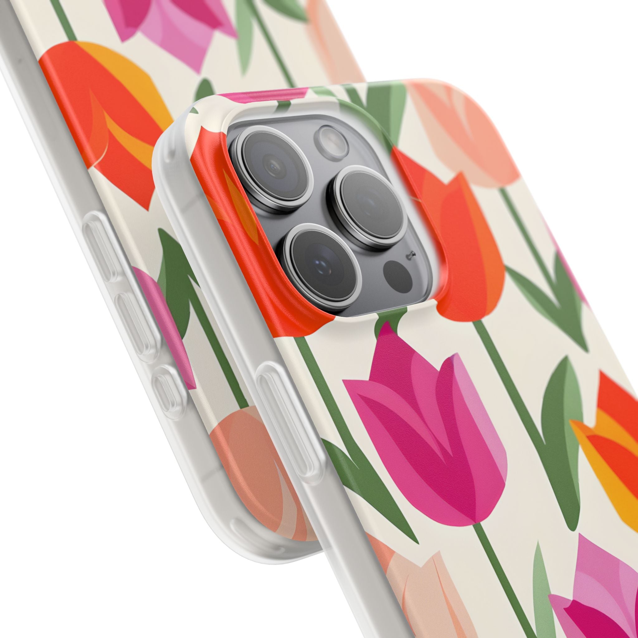 Tulip Harmony Green iPhone 15 Pro Max - Soft Case