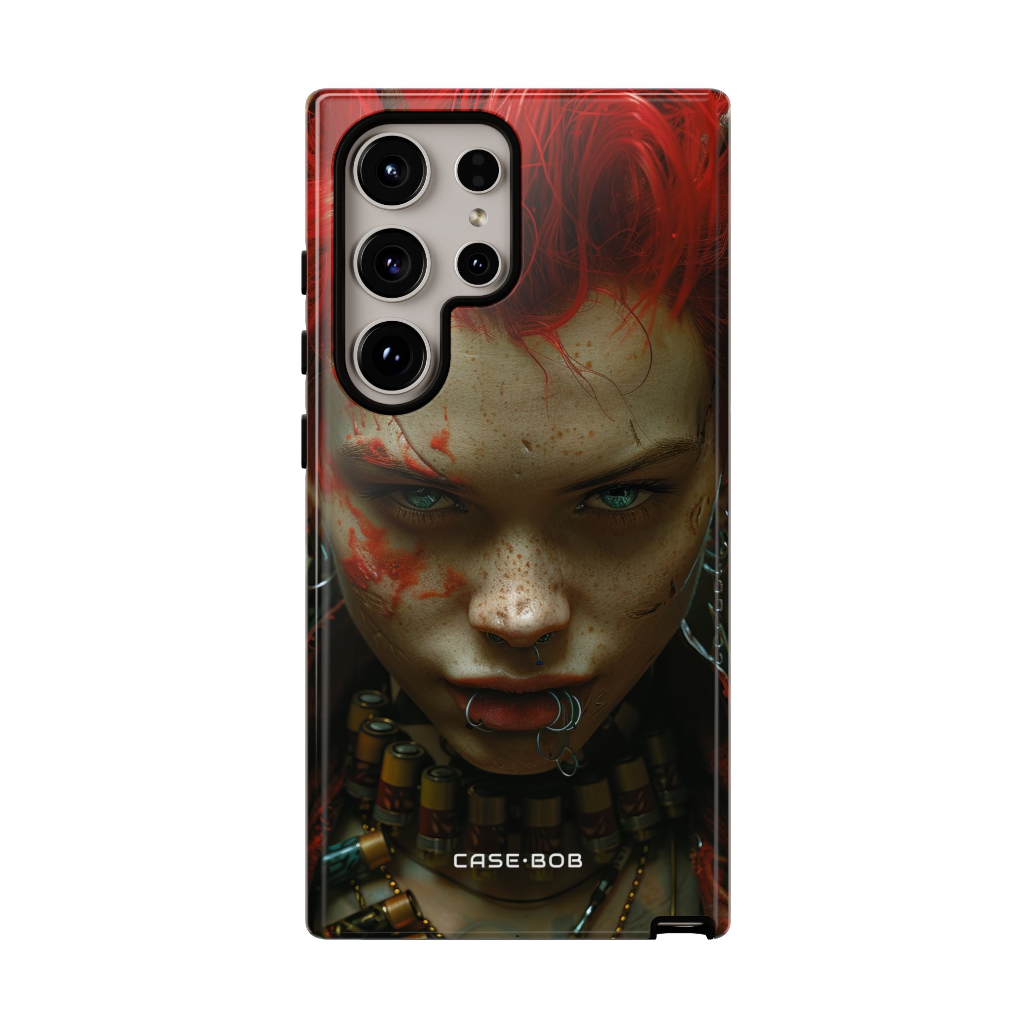 Red Spike Gaze Samsung S24 Ultra Case - Tough