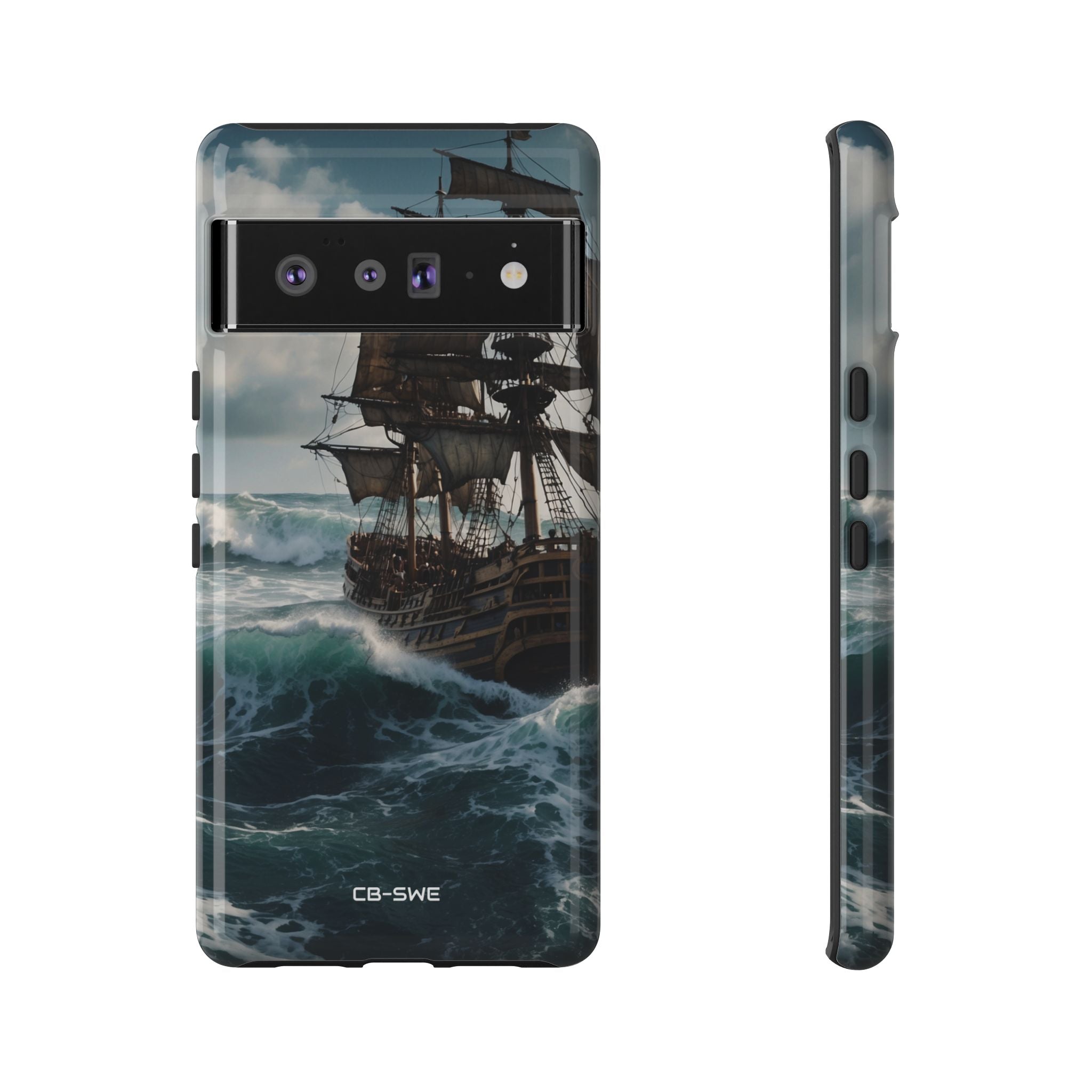 Ship Faces Waves - Google Pixel Case