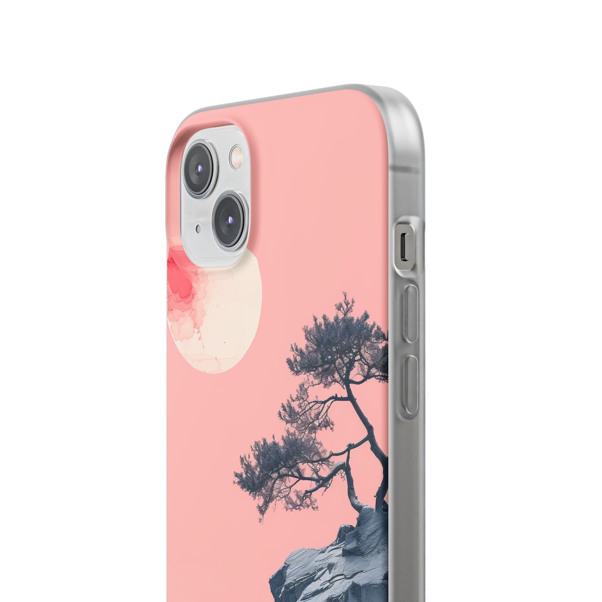 Crimson Moon Tree iPhone 14 Plus Case - Soft