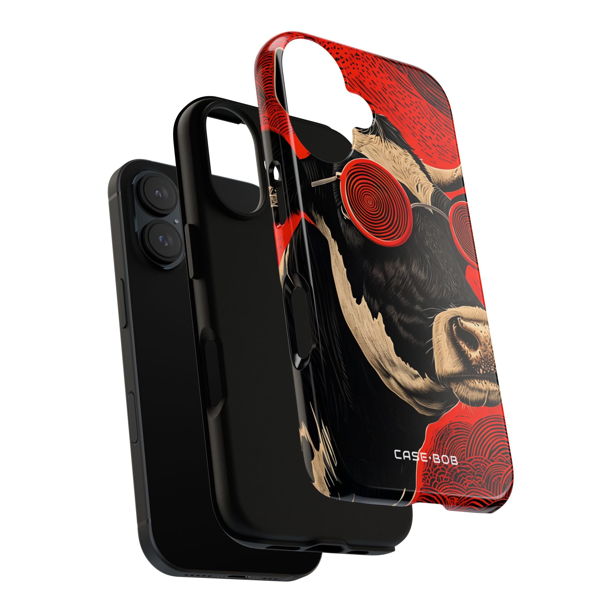Hypnotic Cow iPhone 16 Case - Tough