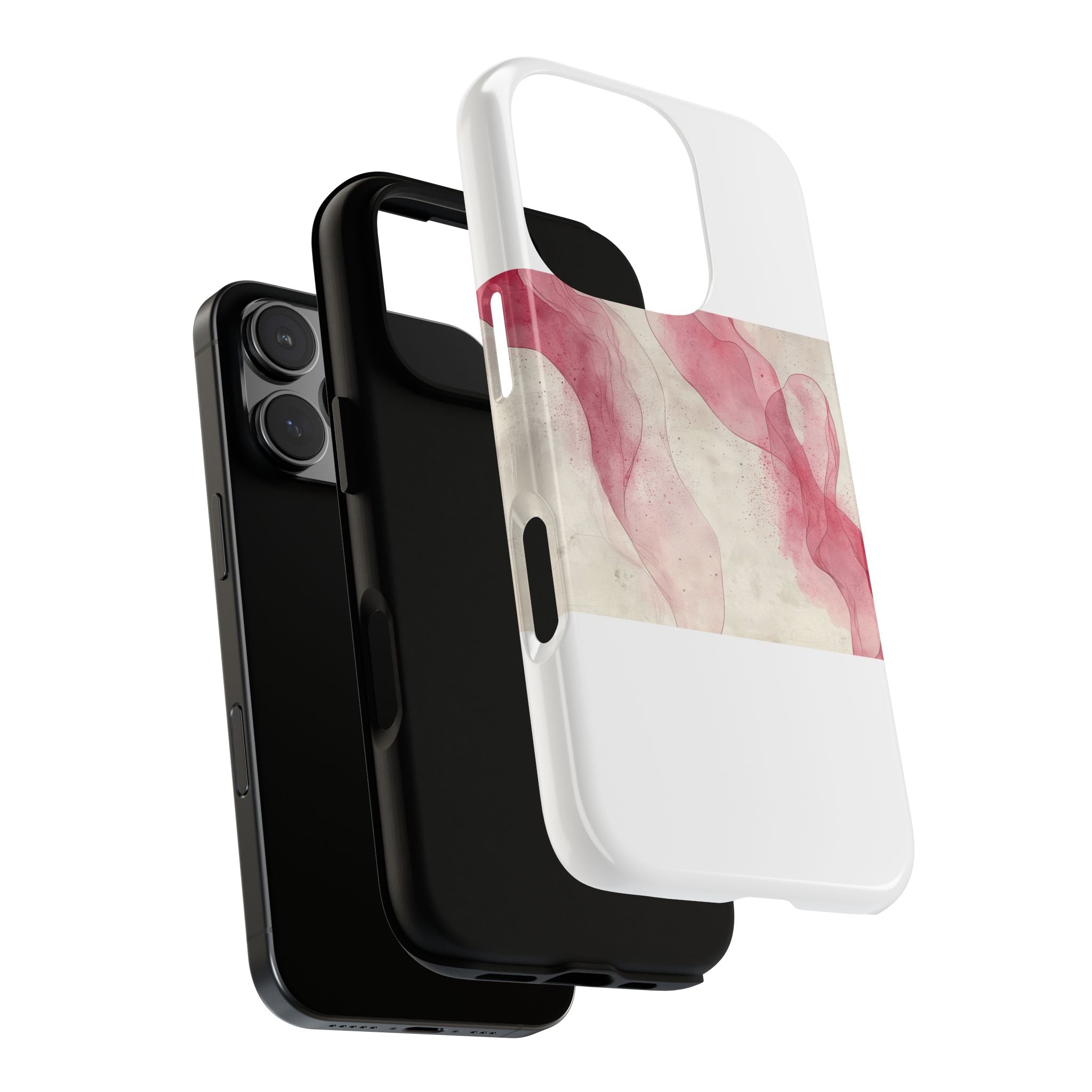 Crimson Ribbons iPhone 16 Pro Case - Tough