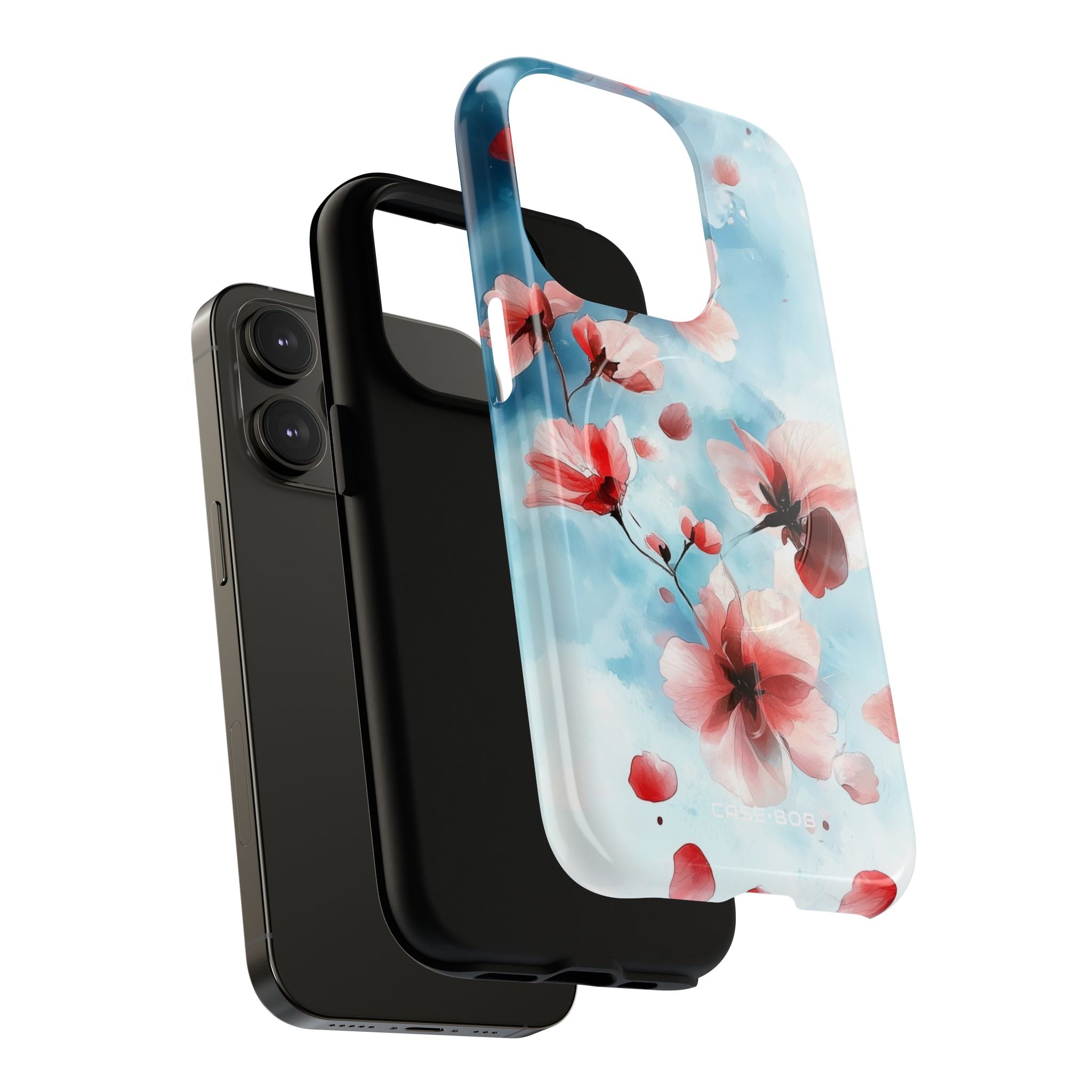 Pink Blossom Drift iPhone 14 Pro Case - Tough+