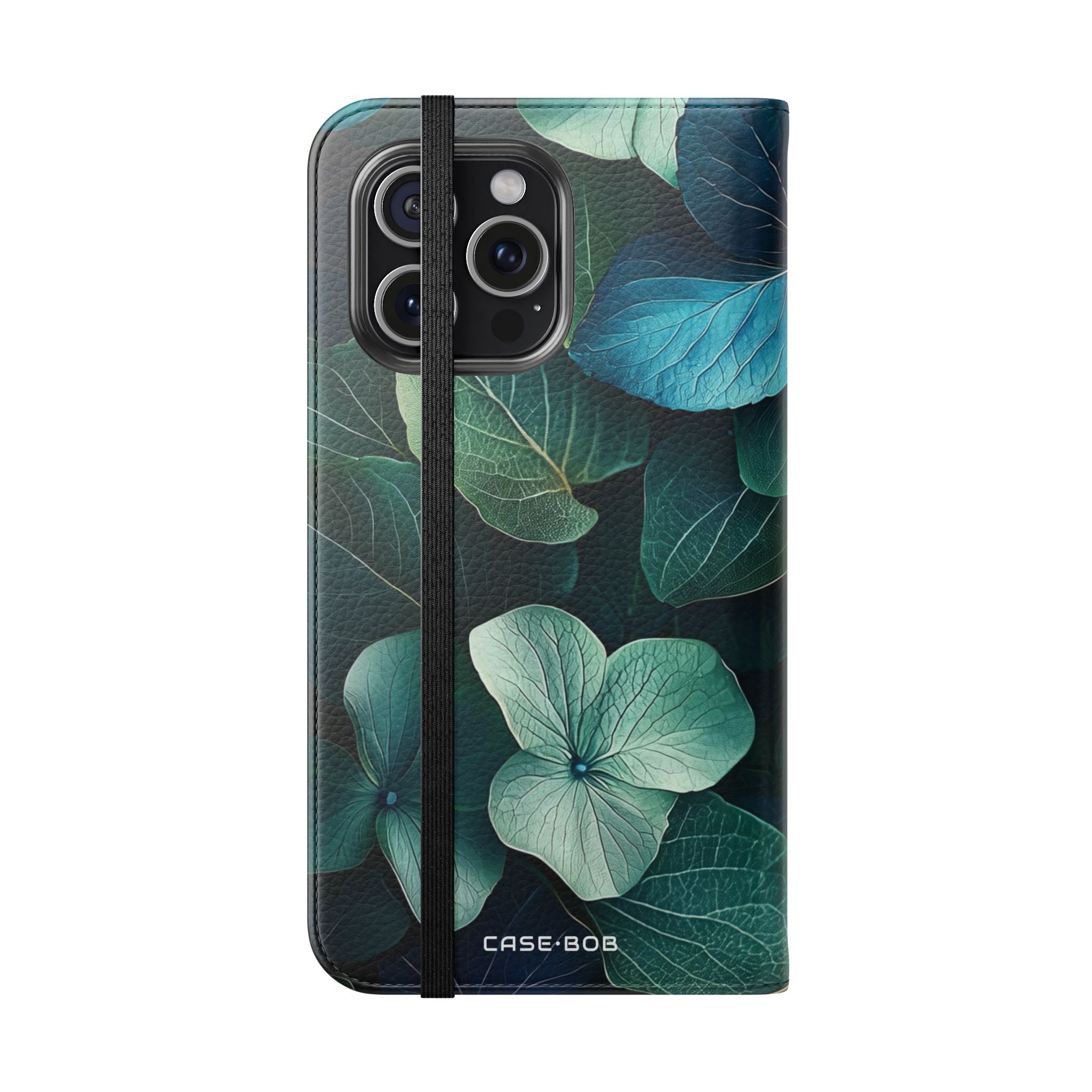 Teal Bloom - iPhone 15 Pro Max Case - Wallet