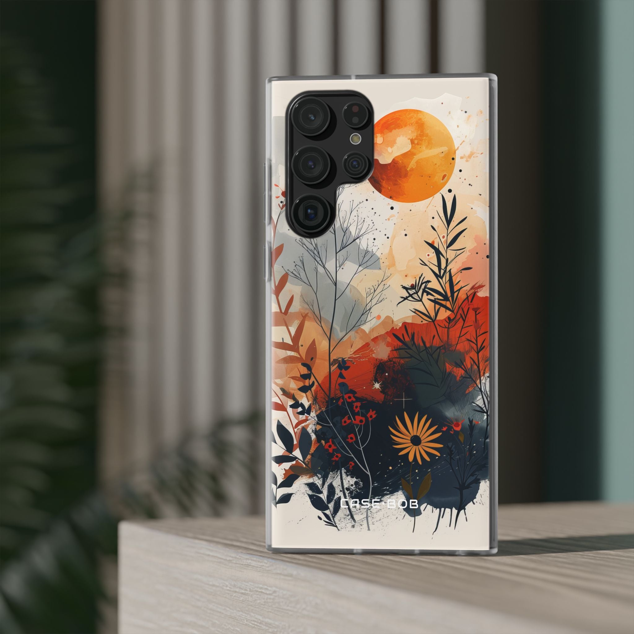 Orange Solstice Samsung S22 Ultra Case - Soft