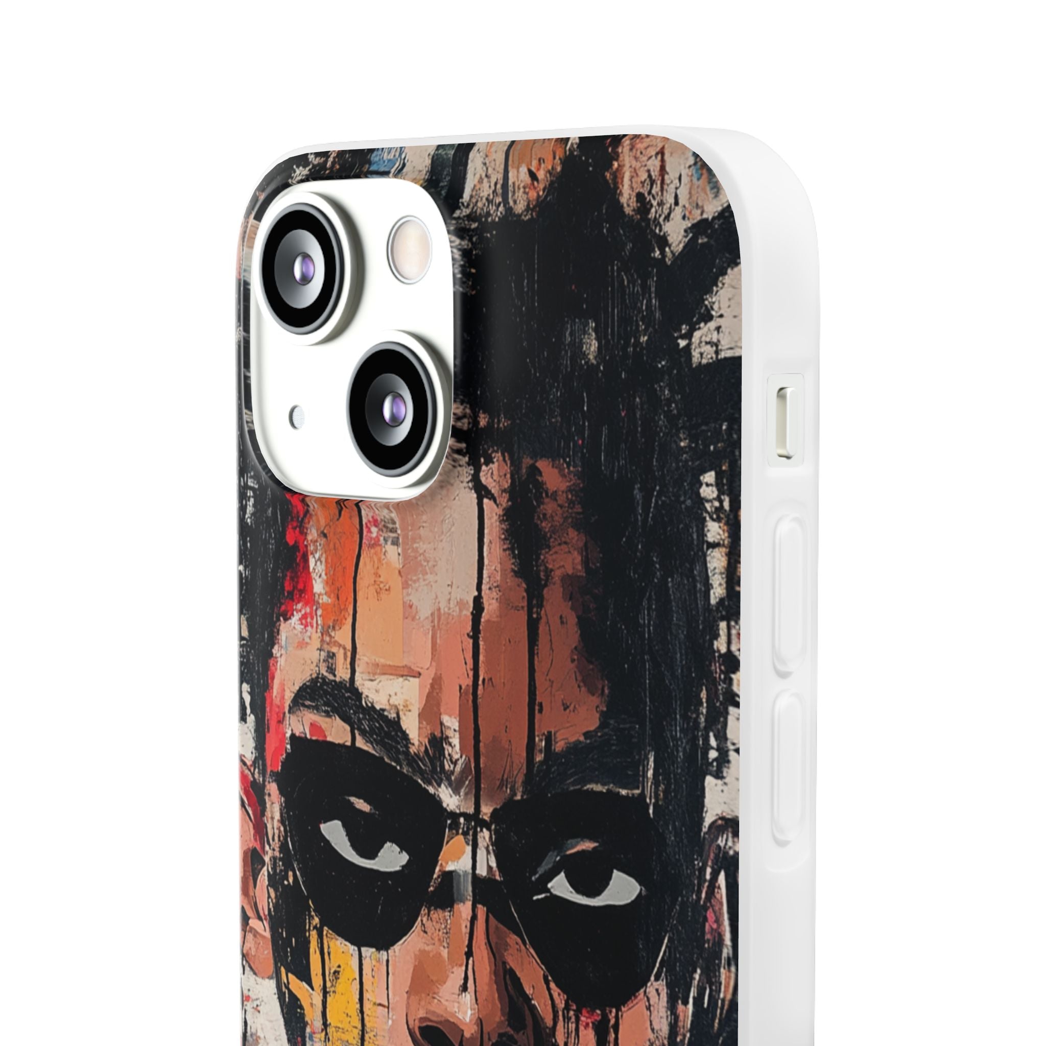 Masked Portrait Drips iPhone 13 mini Case - Soft
