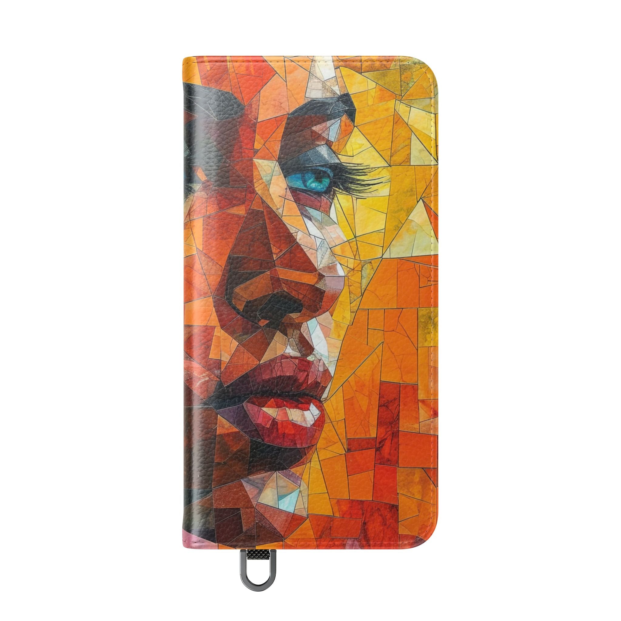 Mosaic Gaze Blue - Samsung S25 Case - Wallet