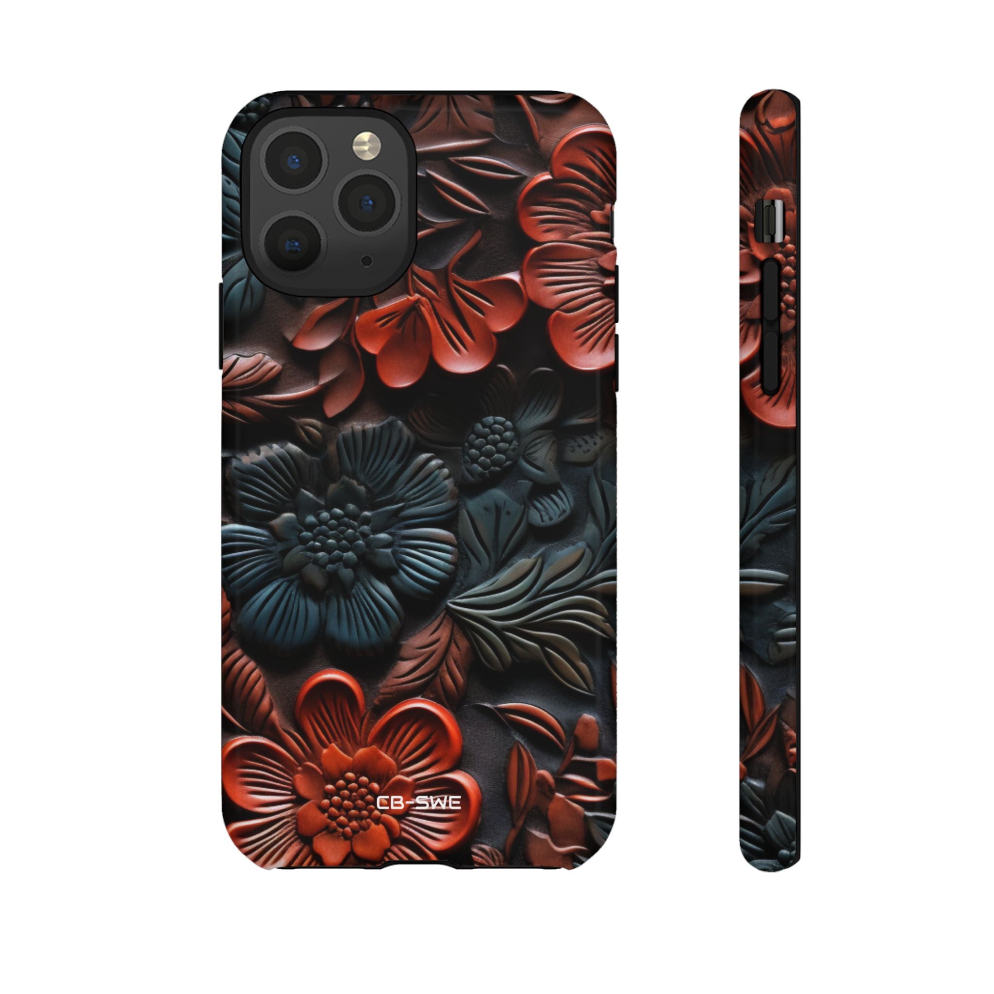 Sculpted Floral Elegance - iPhone Case