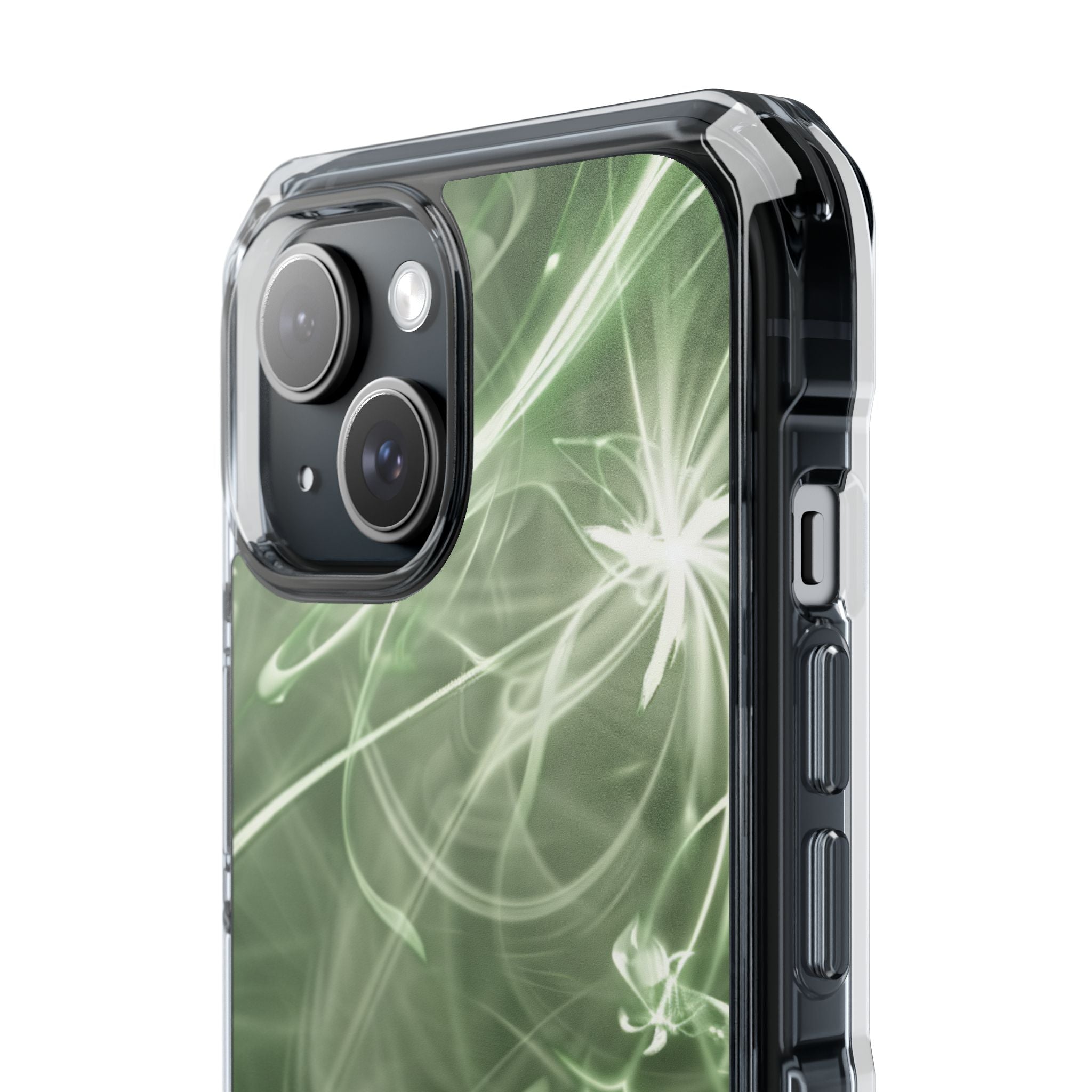 Green Spirit Flow iPhone 15 - Impact Clear+