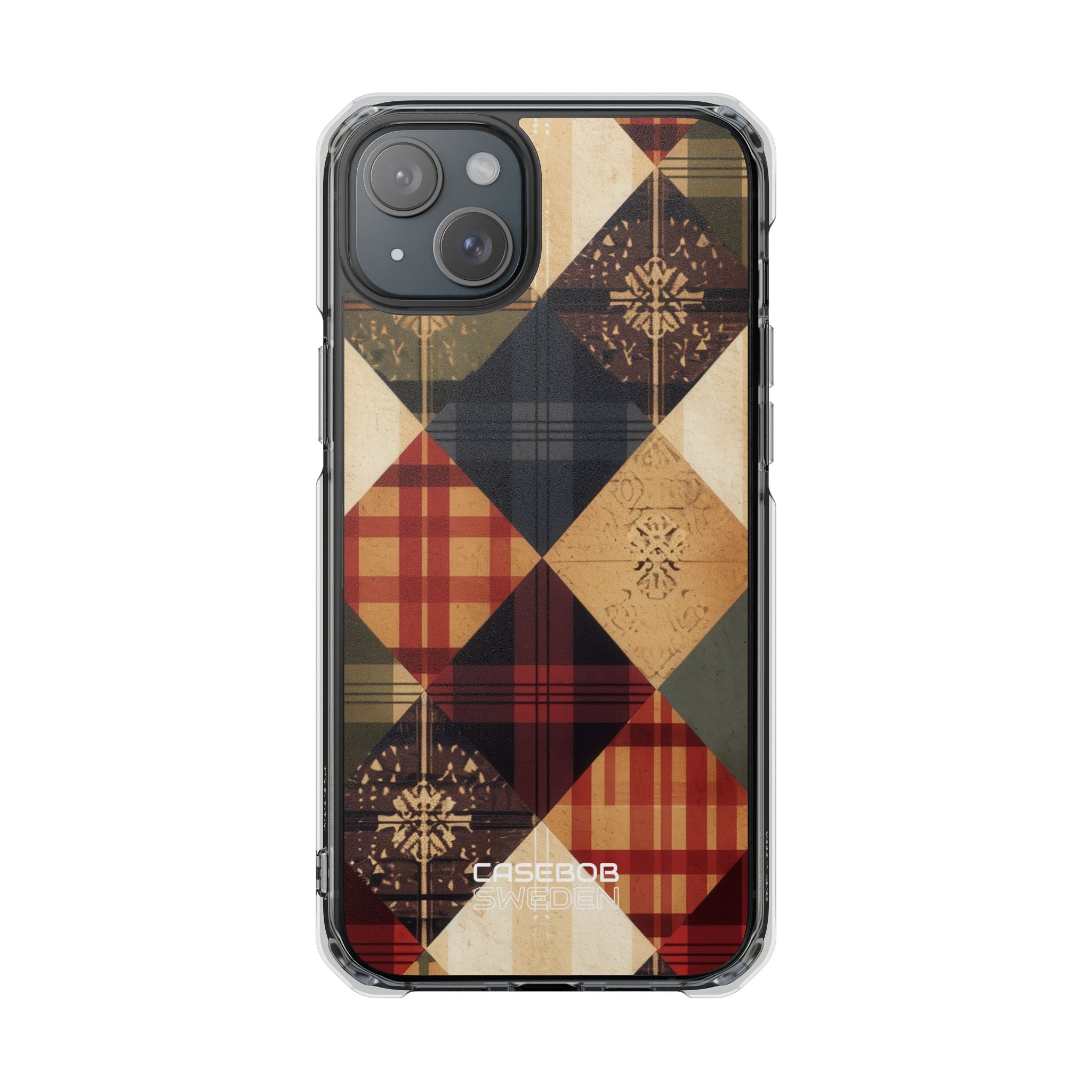 Rustic Quilt Charm iPhone 15 - Impact Clear+