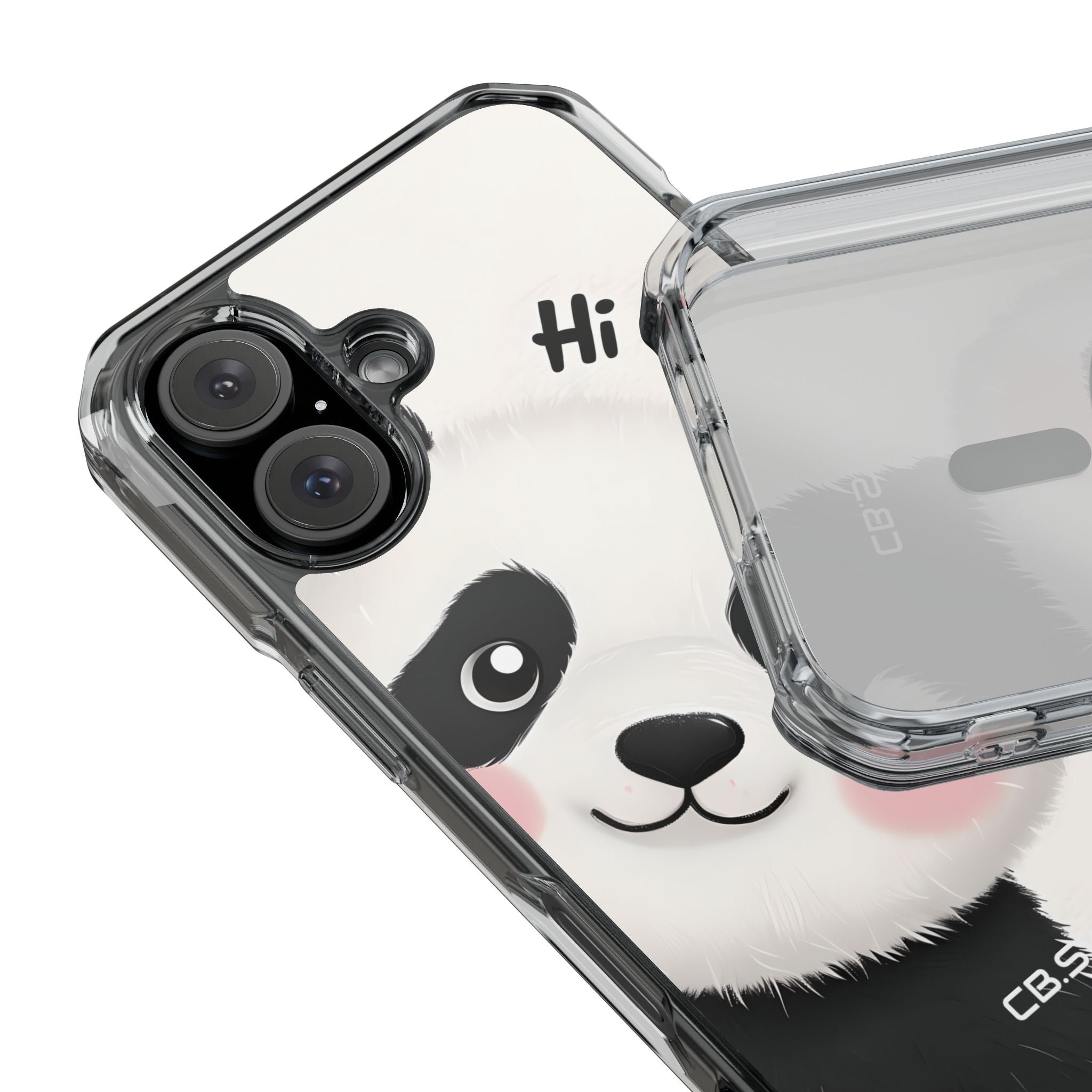 Entzückendes Panda-verspieltes Hi-Text-Telefon iPhone 16 - Impact Clear+